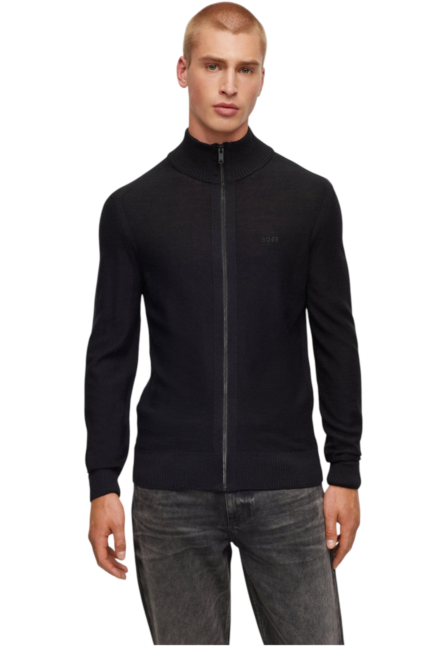Maglione Collo Alto Uomo Boss Con Zip Avac 50501750