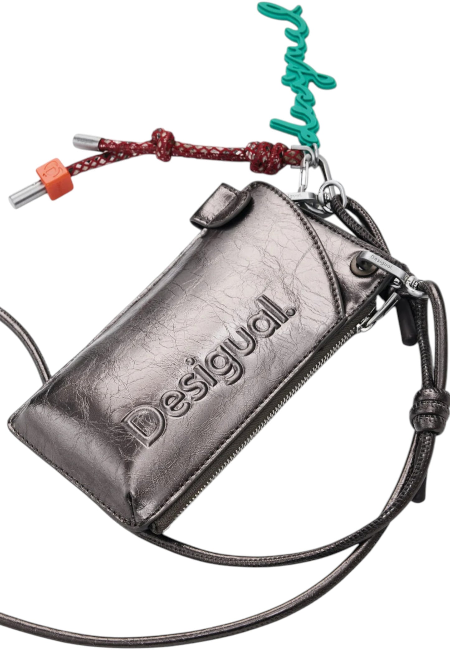 Portafoglio Con Portamonete Donna Desigual Mone Half Logo Milton Dark Silver 25WAYP24