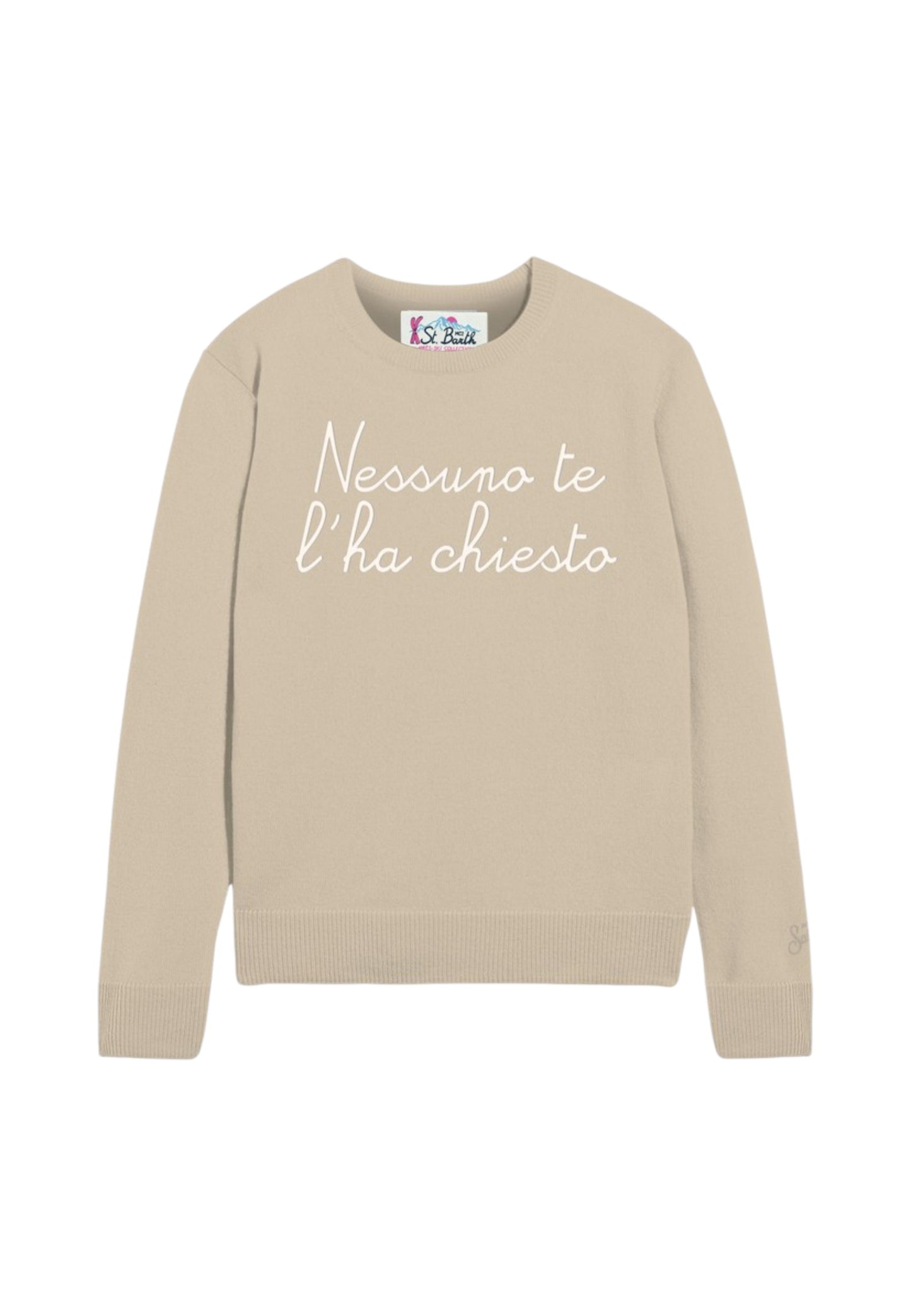 Maglione A Girocollo Donna Mc2 Saint Barth Nessuno Chiesto Emb New Queen QUE0010