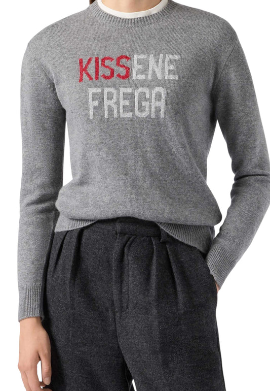 Maglione A Girocollo Donna Mc2 Saint Barth Kissene Ml New Queen QUE0010