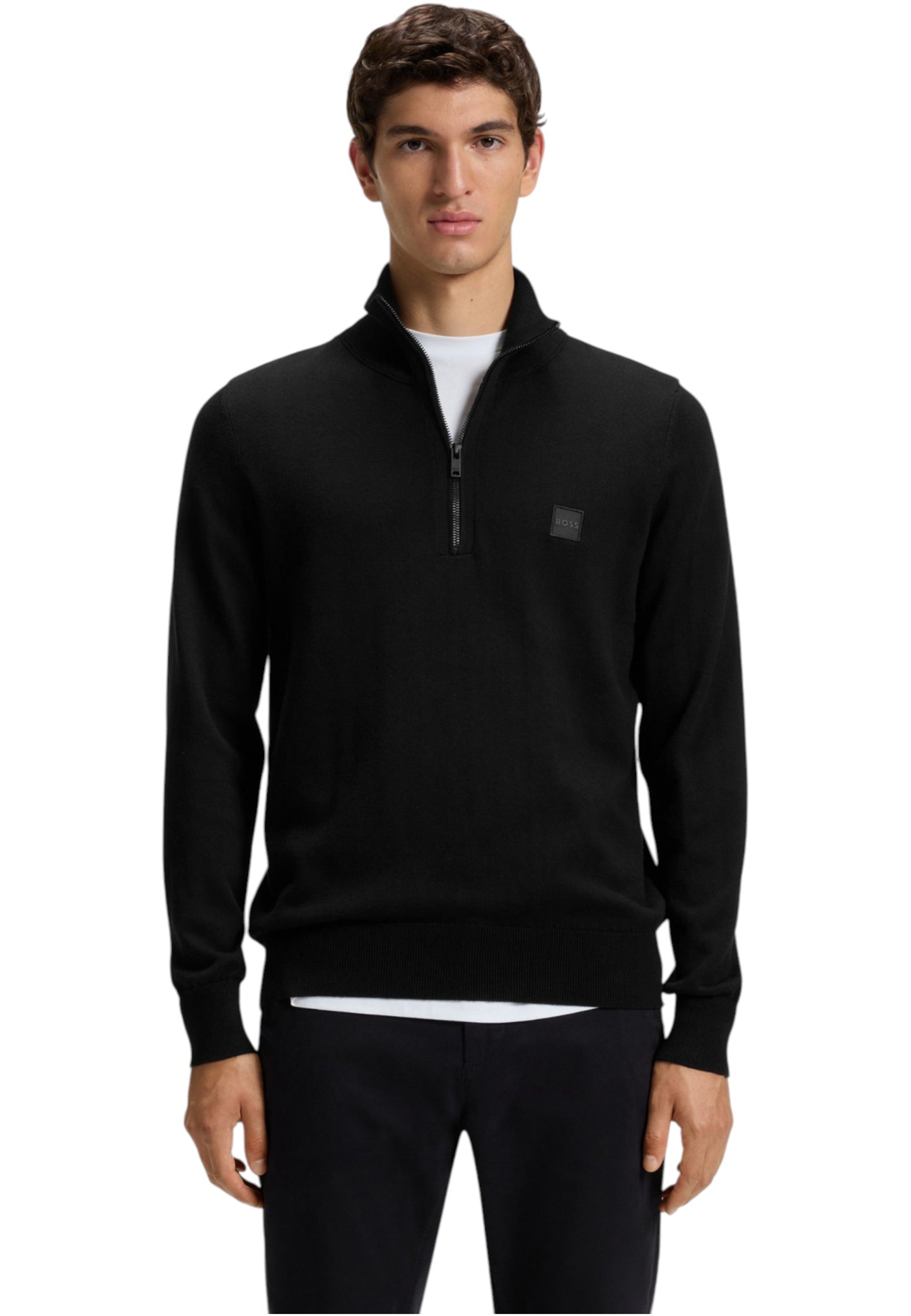 Maglione Collo Alto Uomo Boss Mezza zip Kanobix 50527585