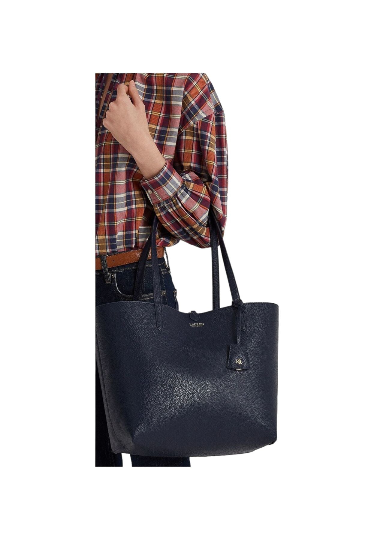 Borsa A Spalla Donna Lauren Ralph Lauren Reversibile Rvrsble Tote Tote Medium 4317953290