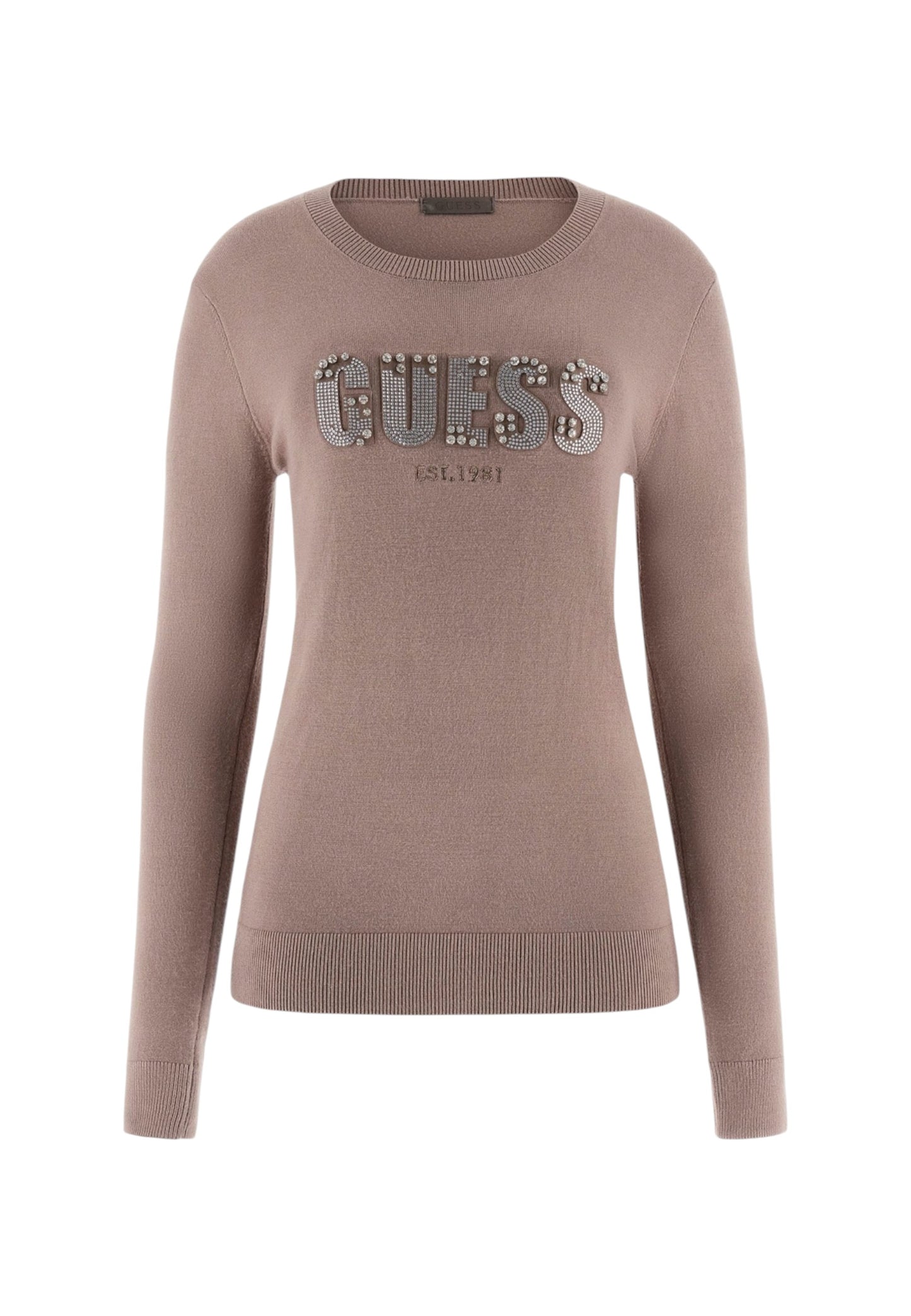 Maglione A Girocollo Donna Guess Reyna Logo W5BR40Z2NQ2