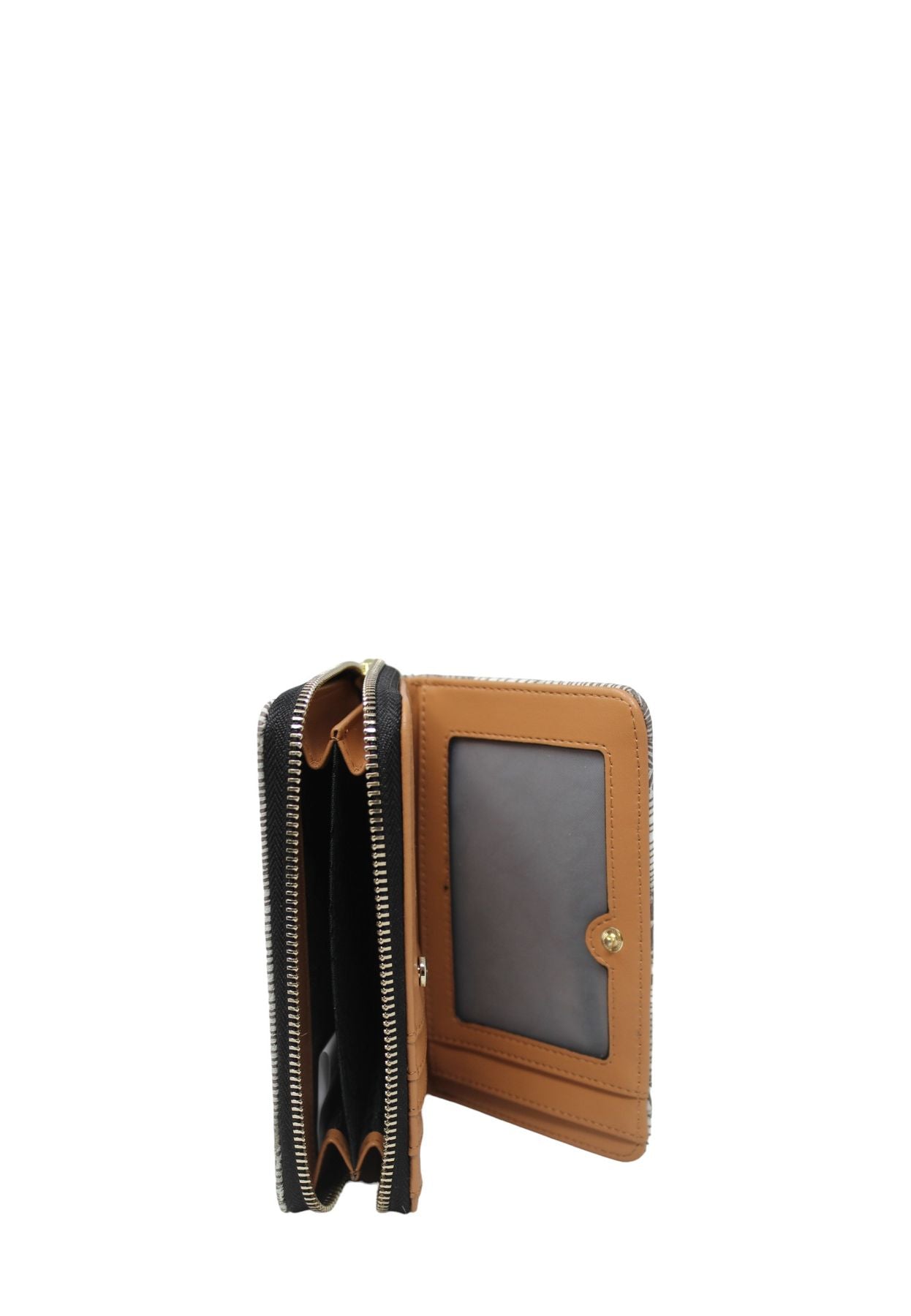 Portafoglio Con Zip Donna Gattinoni Piccolo Motivo Ink Sepia Planetarium BIGPL6455WPQ