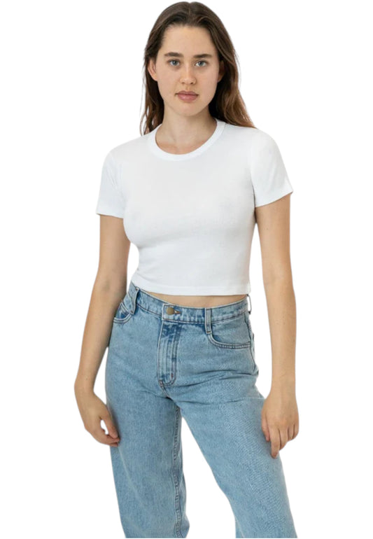 T-Shirt Manica Corta Donna Los Angeles Apparel   LACR4310