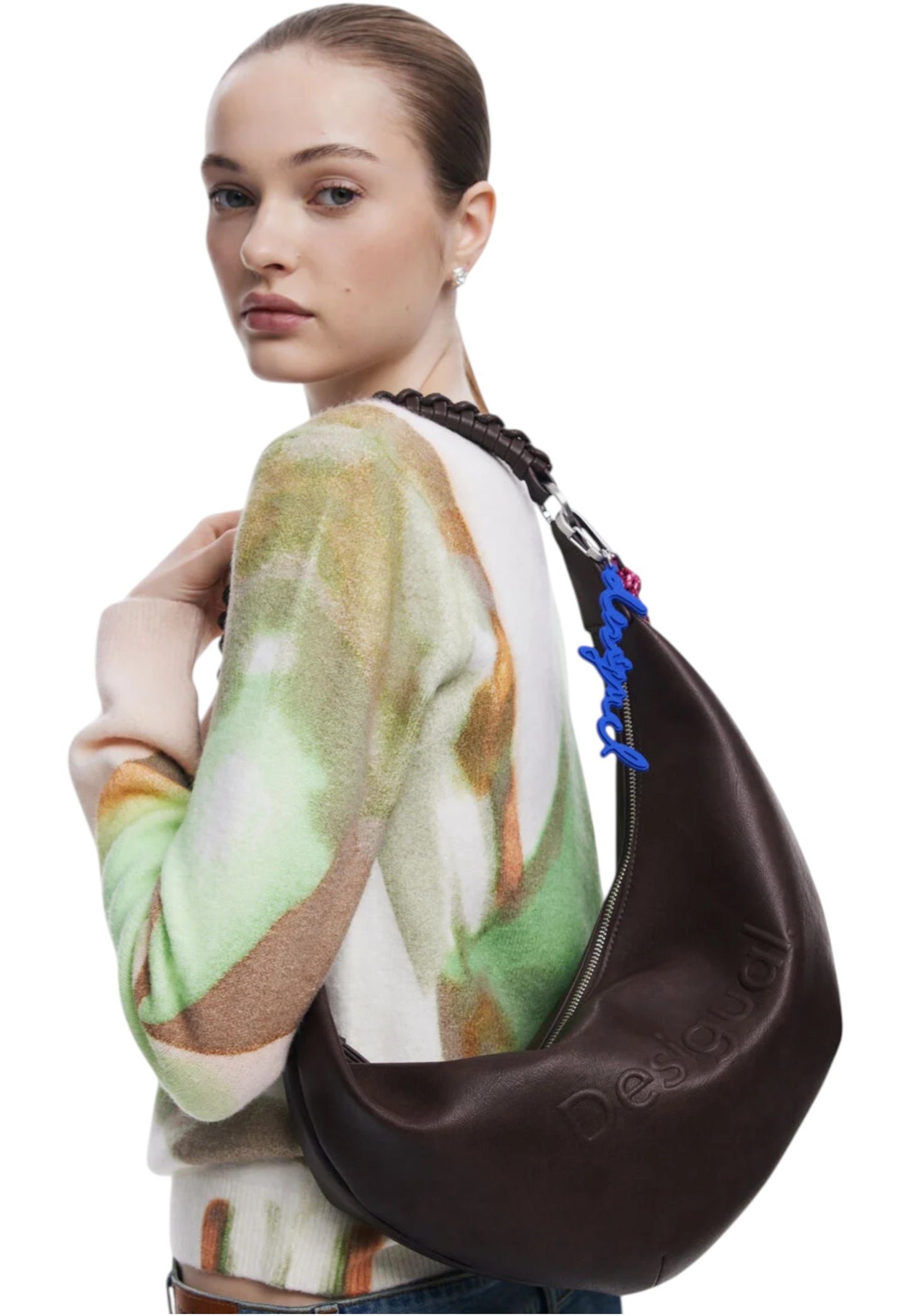 Borsa A Tracolla Donna Desigual Half Logo Zante Choco 25WAXPAX