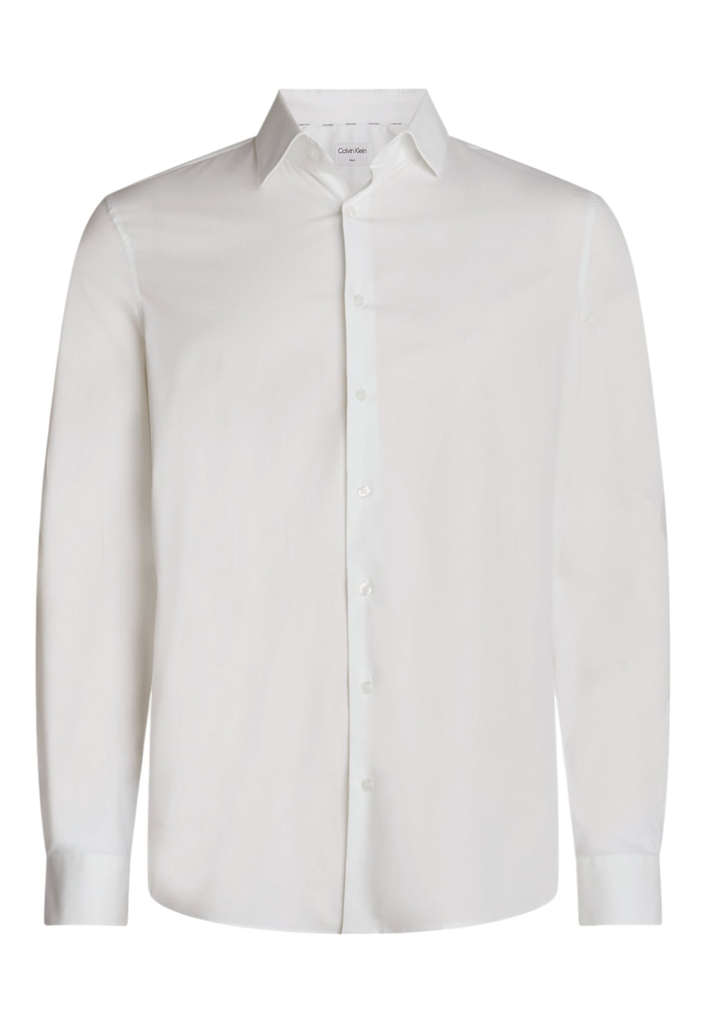 Camicia Manica lunga Uomo Calvin klein  Poplin Stretch Regular