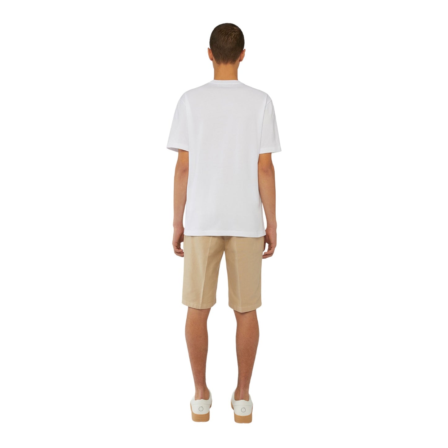 T-Shirt Manica Corta Uomo Trussardi Greyhound Shoulder Print Cotton Jersey 30/1 52T00726-1T005381
