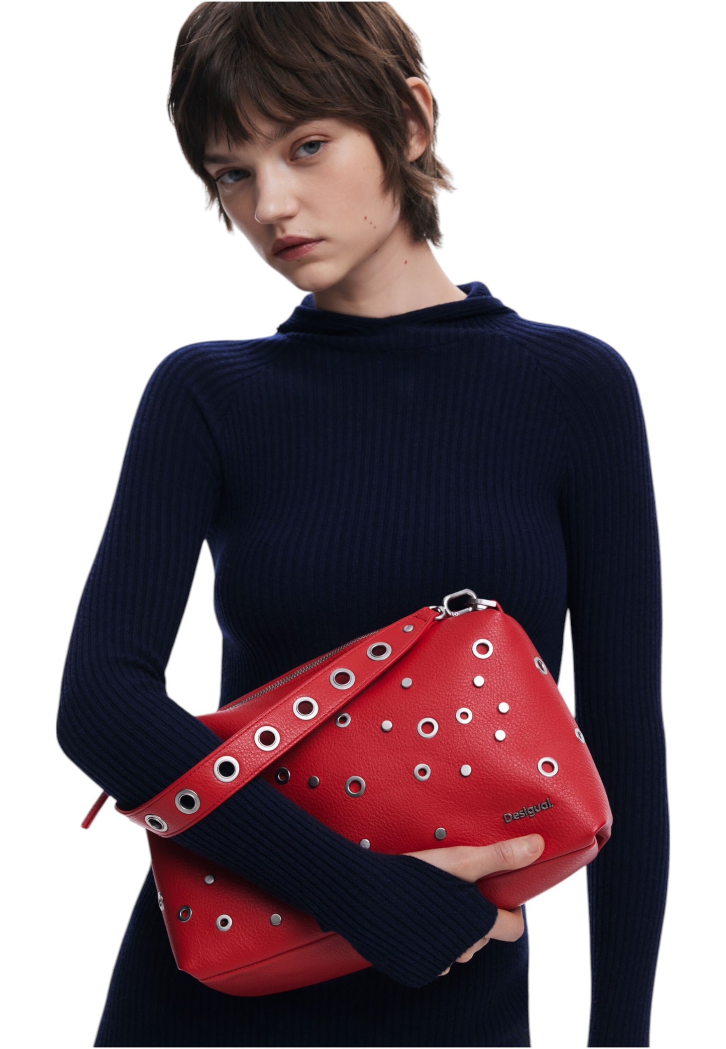 Borsa A Mano Donna Desigual Rebel Bergamo Red