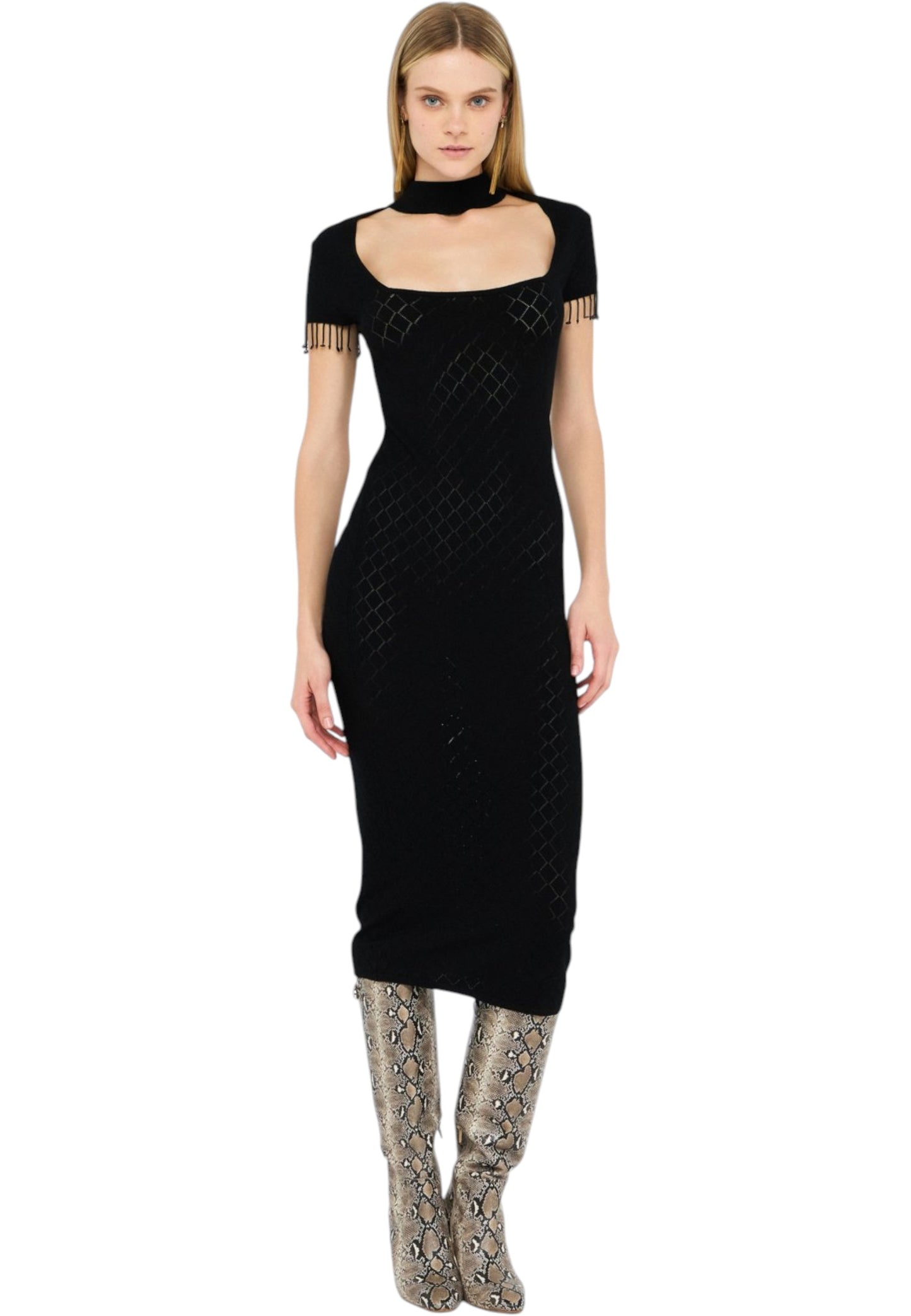Vestito Midi Donna Liu Jo In Maglia CF5029MS18F