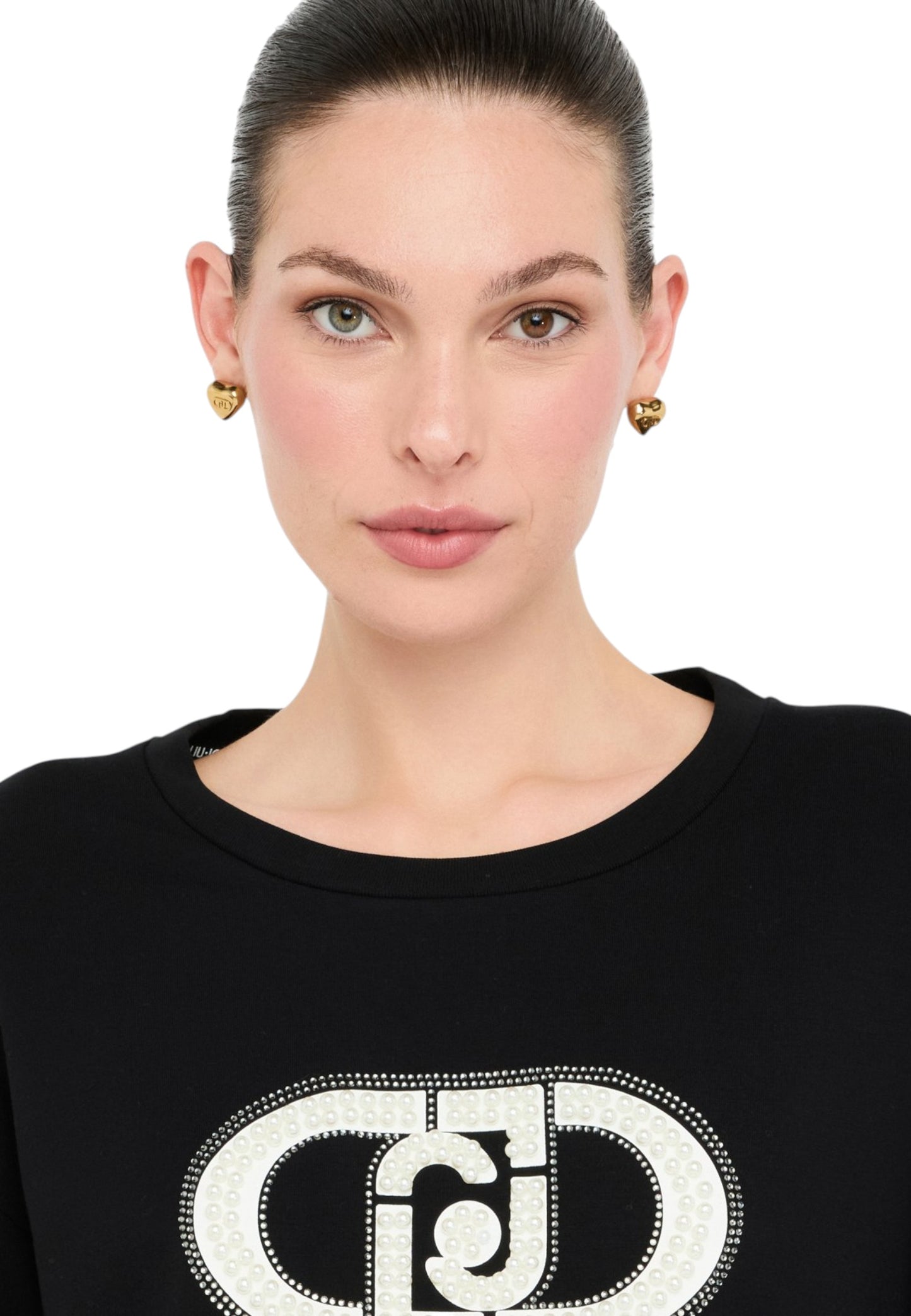Felpa A Girocollo Donna Liu Jo Con Perle TF5154FS576