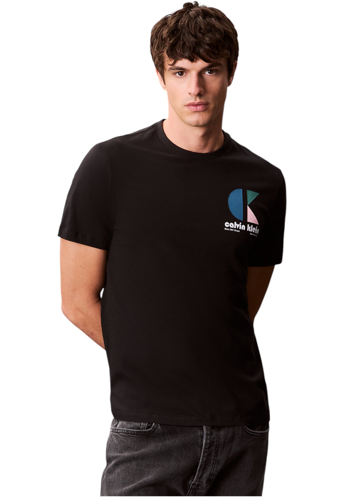 T-Shirt Manica Corta Uomo Calvin klein Jeans  30S Eu Ck Bh Logo LV04RC843G