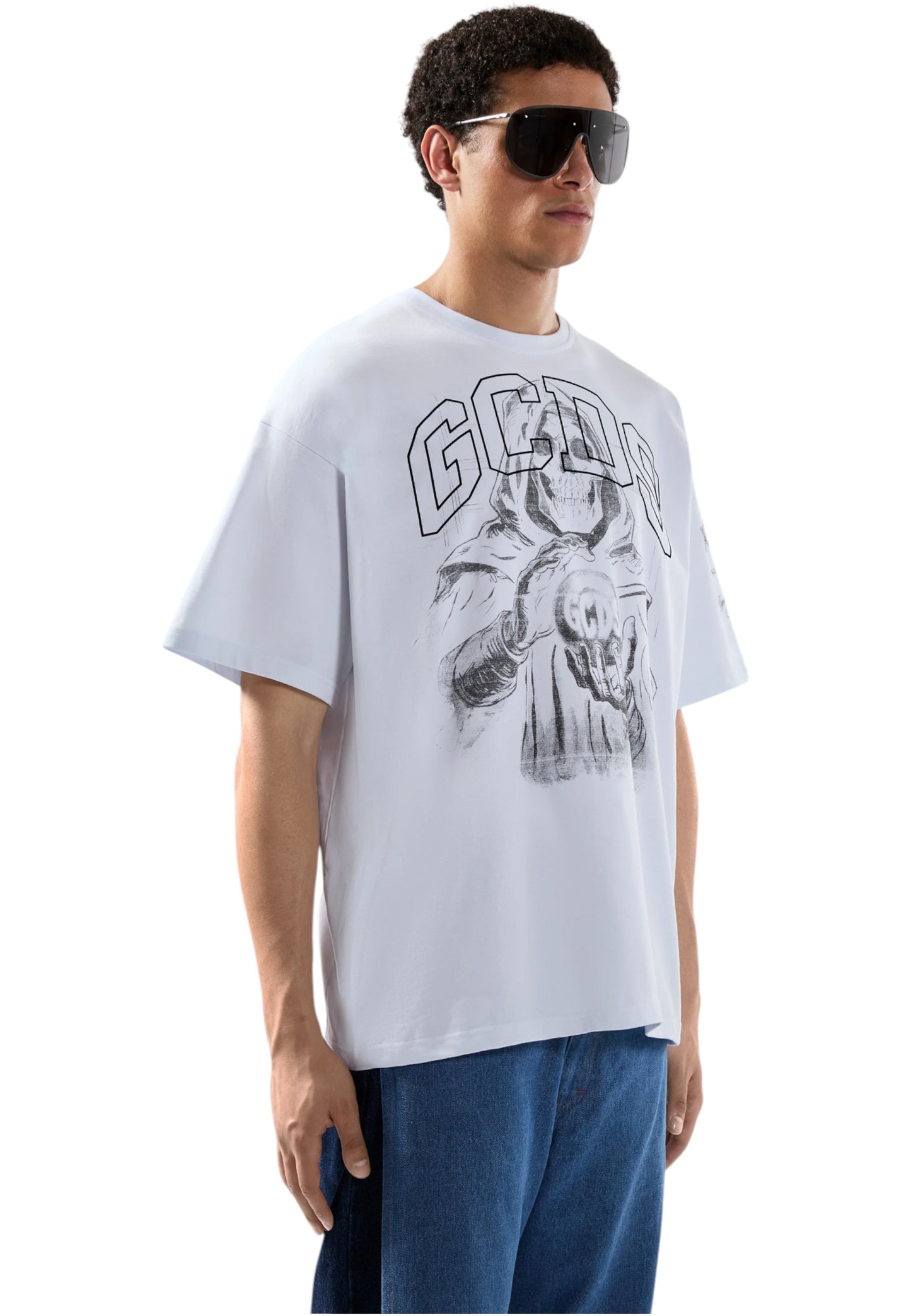 T-Shirt Manica Corta Uomo Gcds Gothic Printed B2CM2317JF1