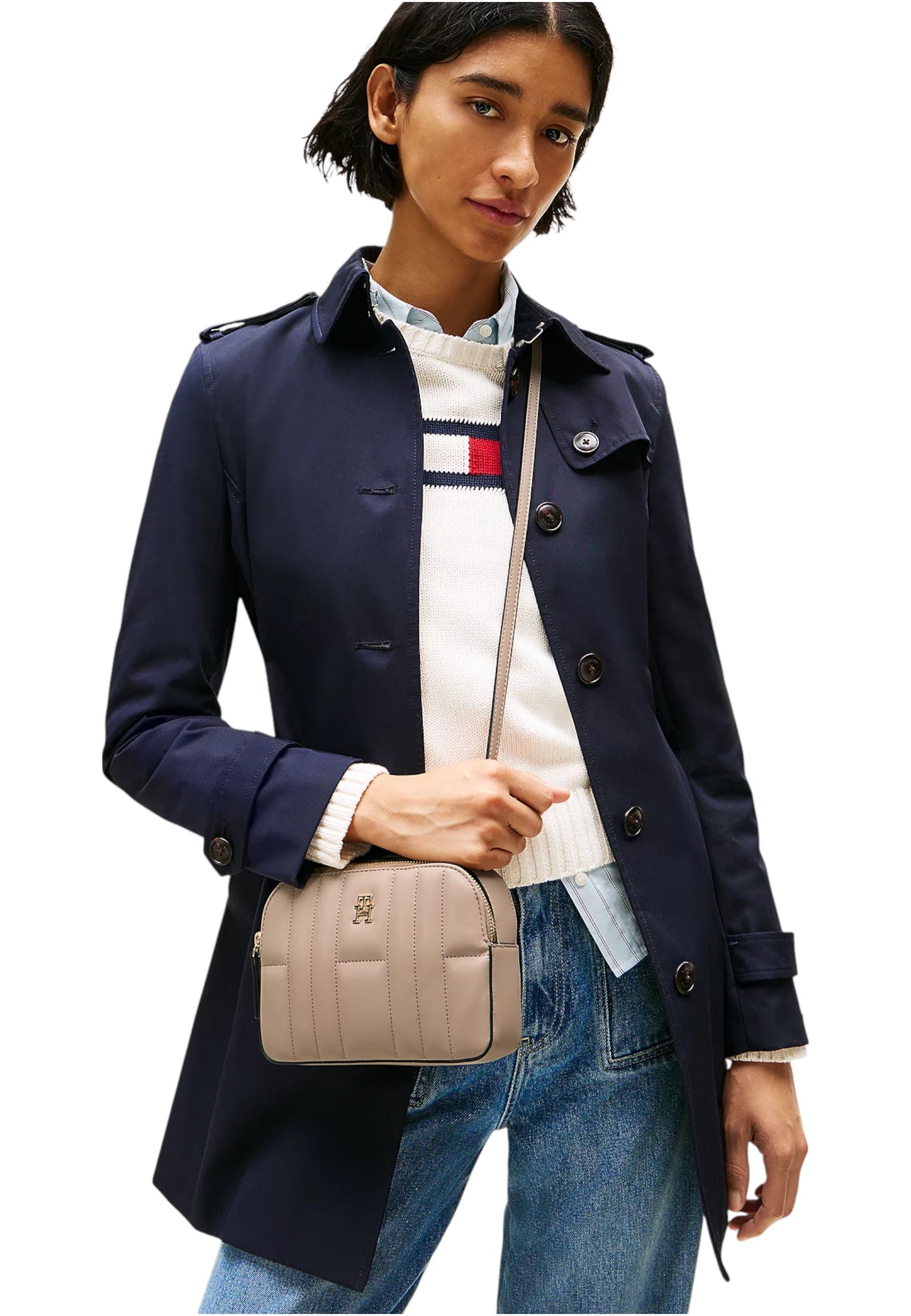 Borsa A Tracolla Donna Tommy Hilfiger Conv Camera Bag Th Feminine