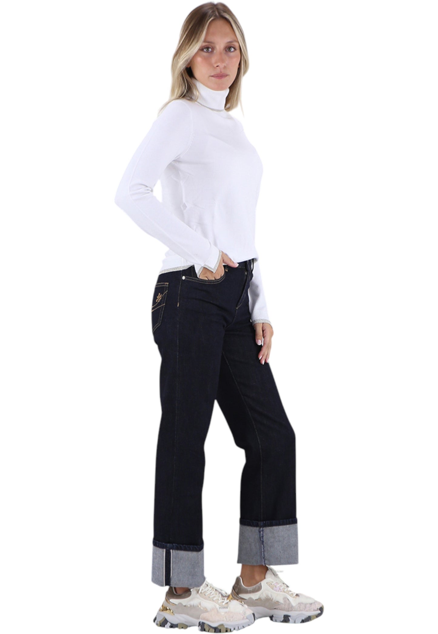Maglione Collo Alto Donna Liu Jo MF5229MS49I