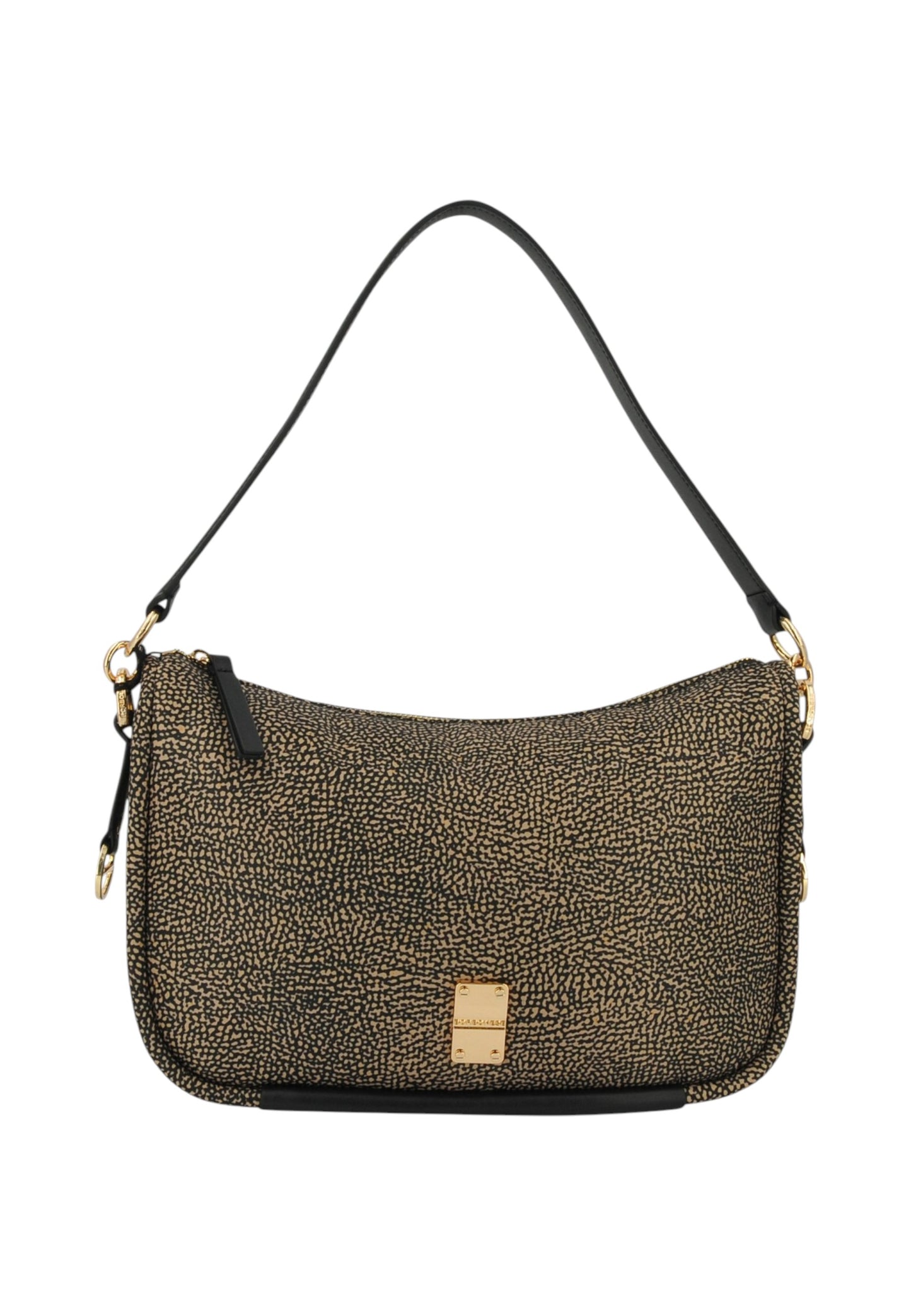 Borsa A Spalla Donna Borbonese Hobo Medium Con Tracolla Cahier 91010118I15