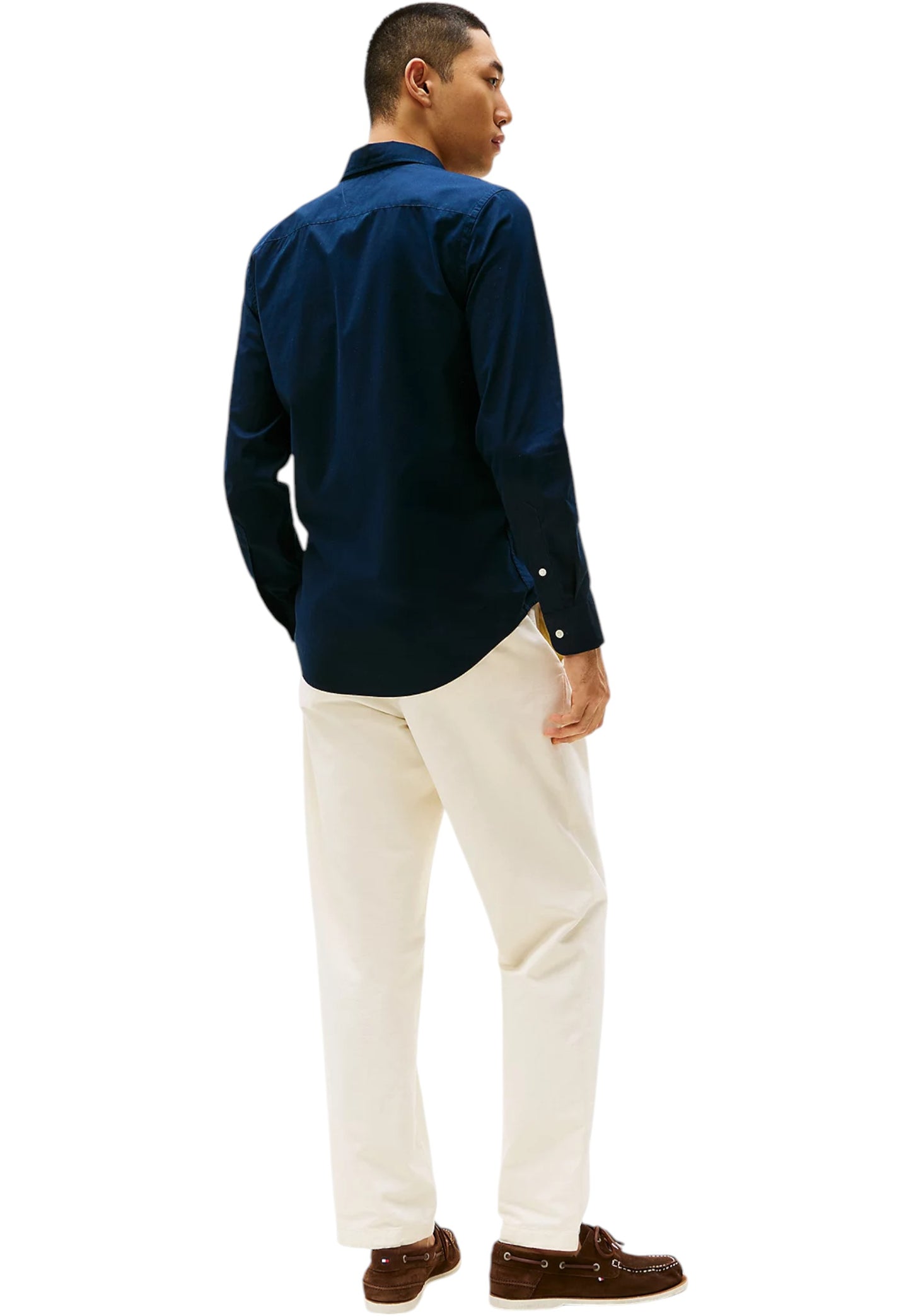 Camicia Manica lunga Uomo Tommy Hilfiger  Flex Poplin Kent Col