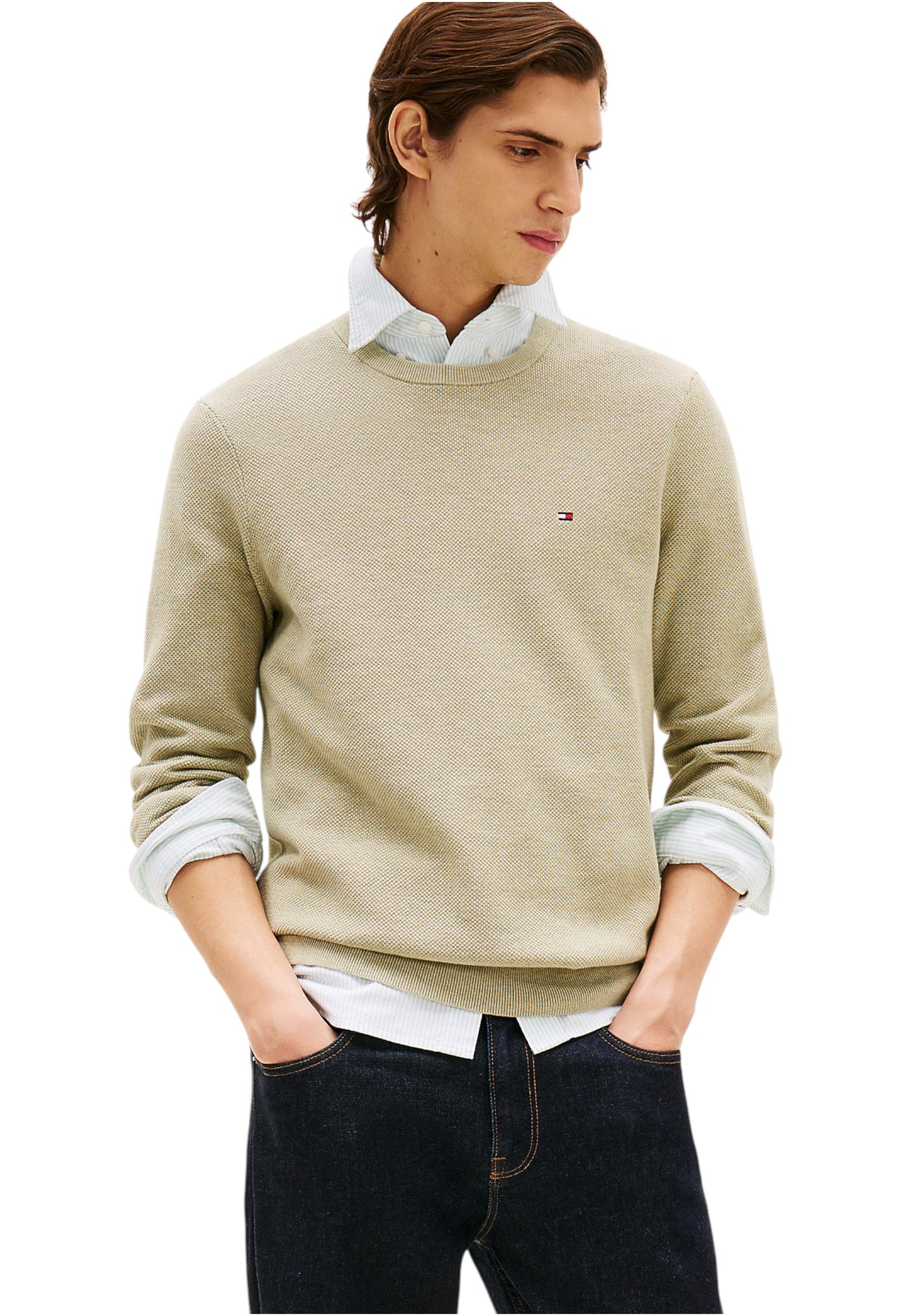 Maglione A Girocollo Uomo Tommy Hilfiger  Essential Structure MW0MW36347