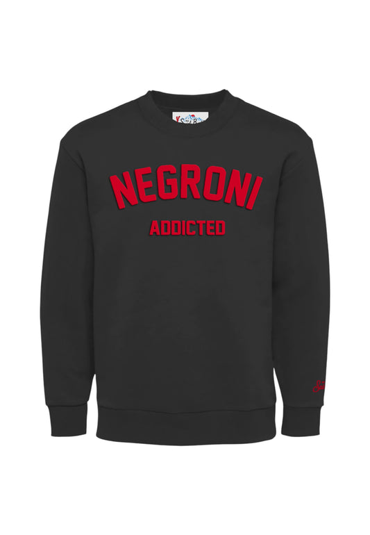 Felpa A Girocollo Uomo Mc2 Saint Barth Negroni Add Flock Soho N SOH0004