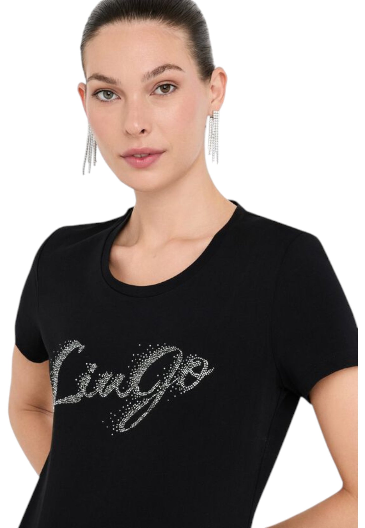 T-Shirt Manica Corta Donna Liu Jo Faded Liujo Silver UF5266JS904