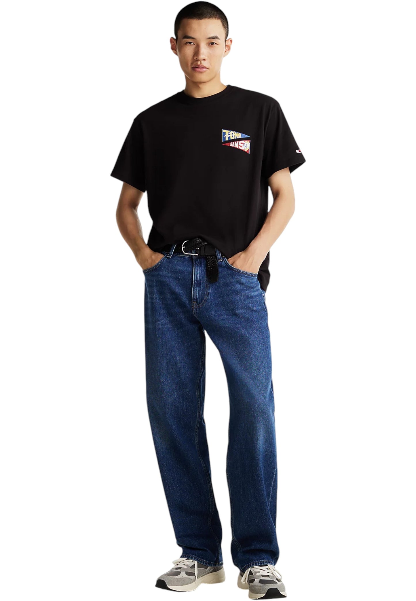 T-Shirt Manica Corta Uomo Tommy Jeans Tjm Rlx Uni Flag Tig