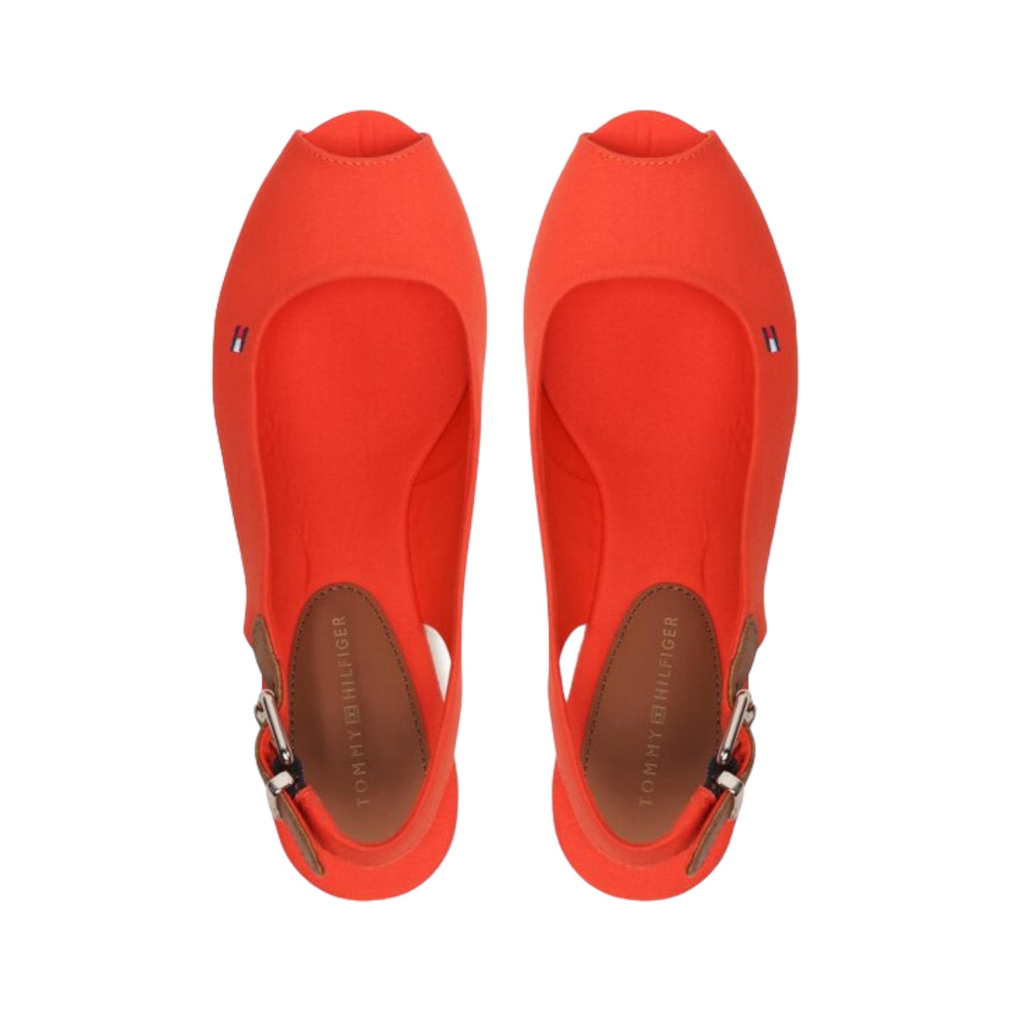 Sandali Con Zeppa Donna Tommy Hilfiger Alta Iconic Elena Sling Back Wedge FW0FW04789