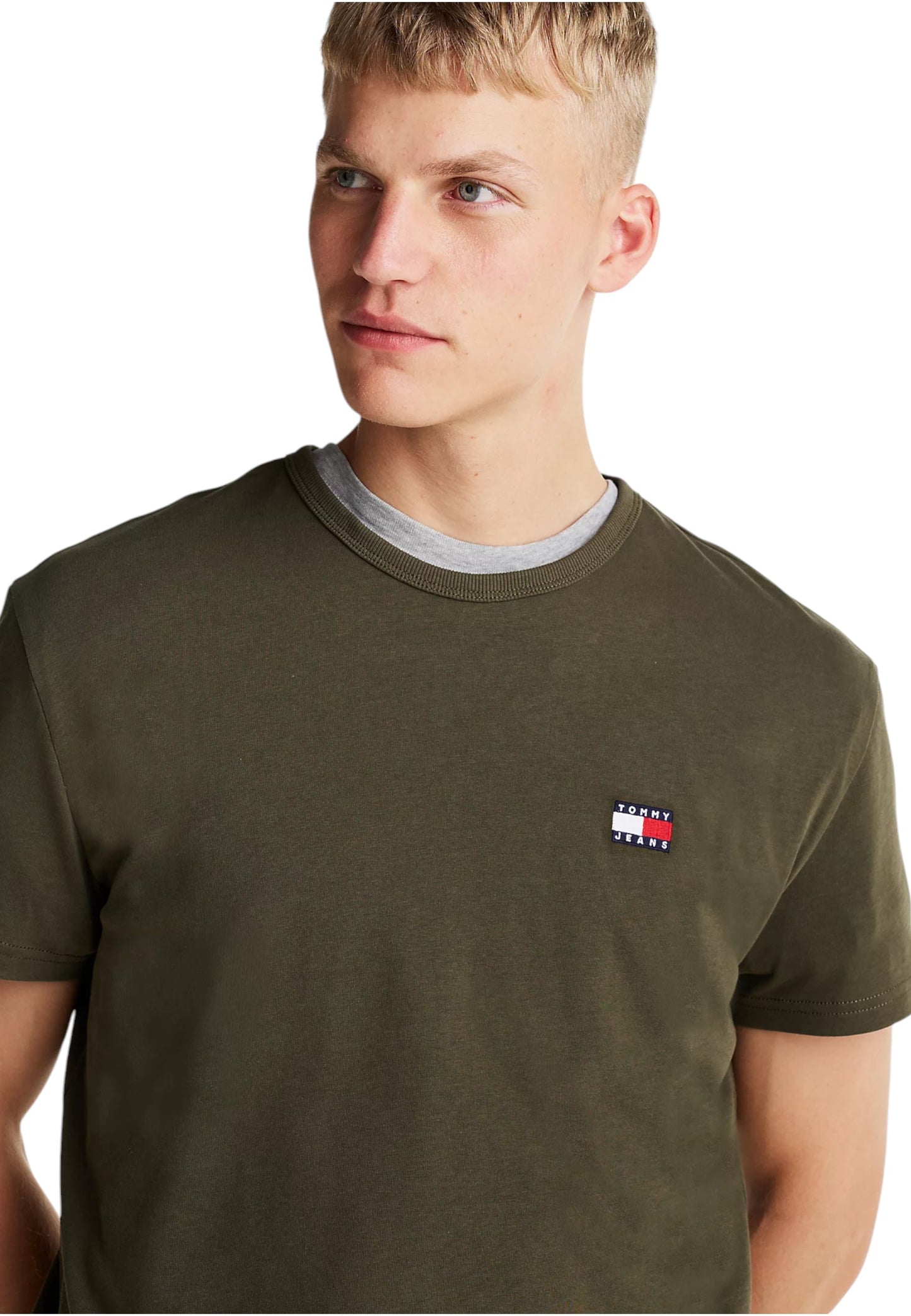 T-Shirt Manica Corta Uomo Tommy Jeans  Tjm Reg Badge Ex