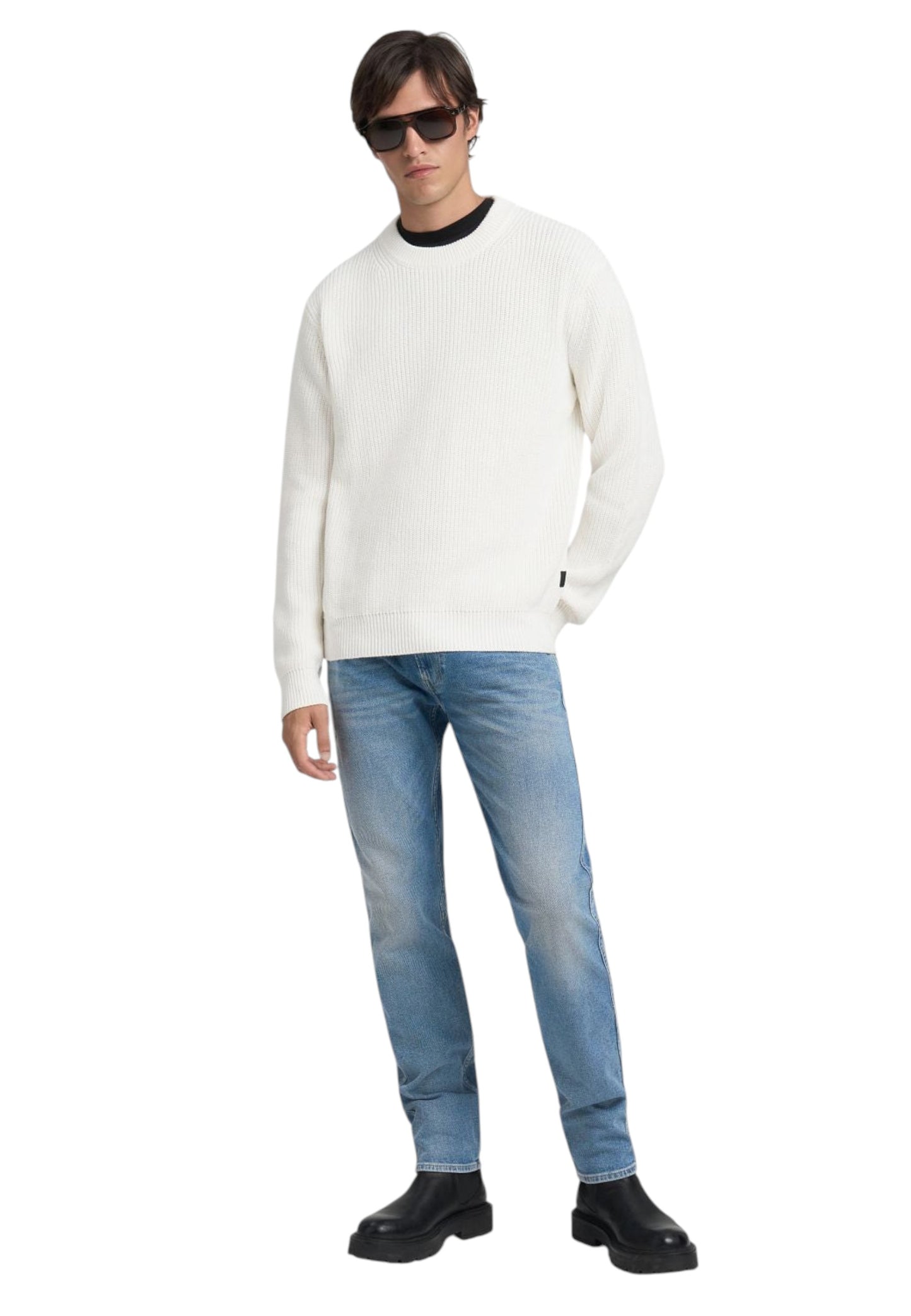 Maglione A Girocollo Uomo Replay A Costine  UK4722.000.G23788
