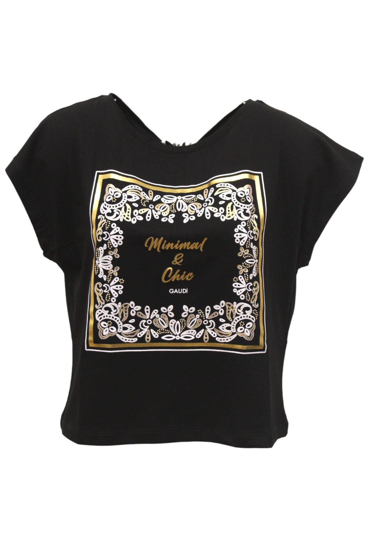 T-Shirt Manica Corta Donna Gaudi Spalla Scesa 411FD64011
