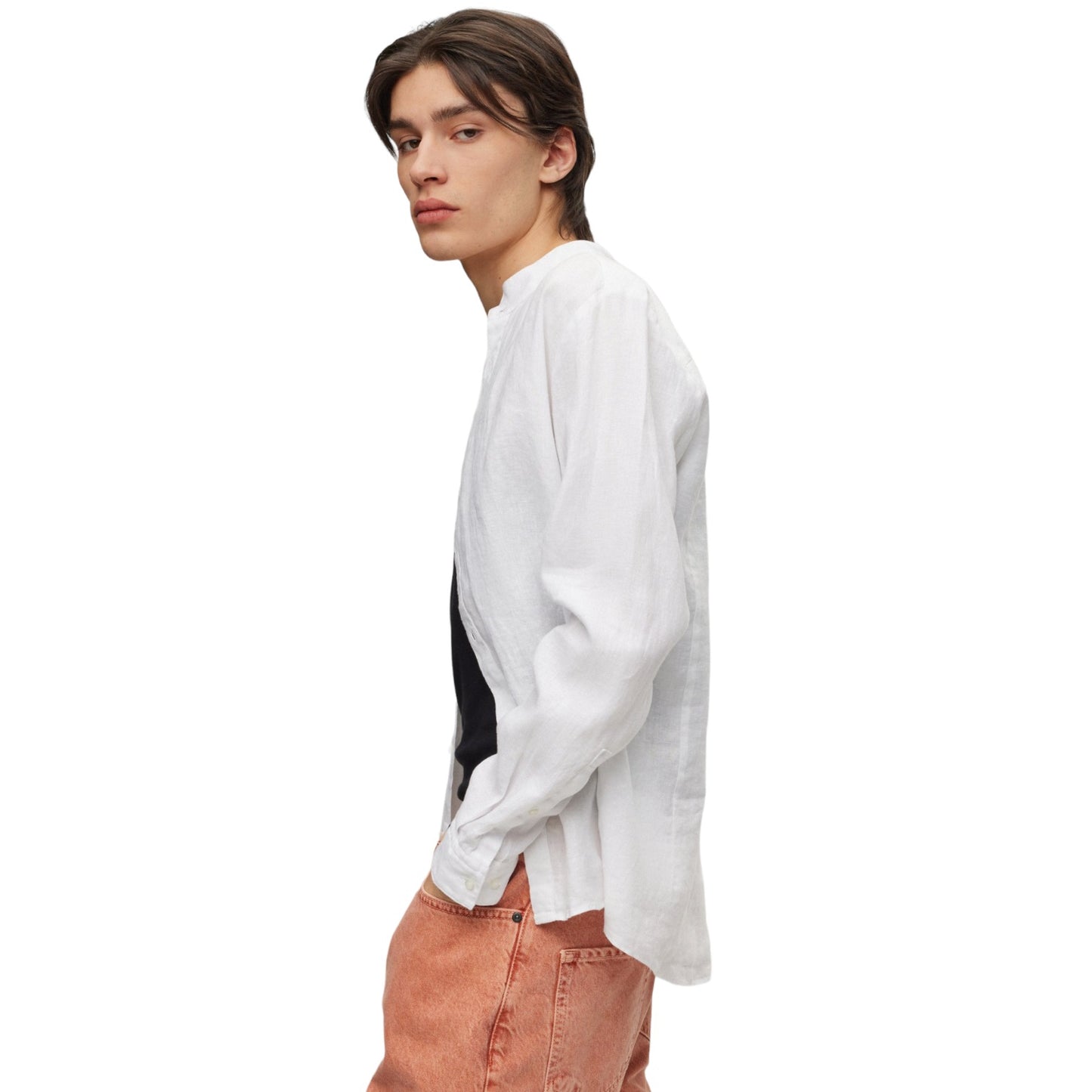 Camicia Manica lunga Uomo Hugo Coreana Elvory 50490740