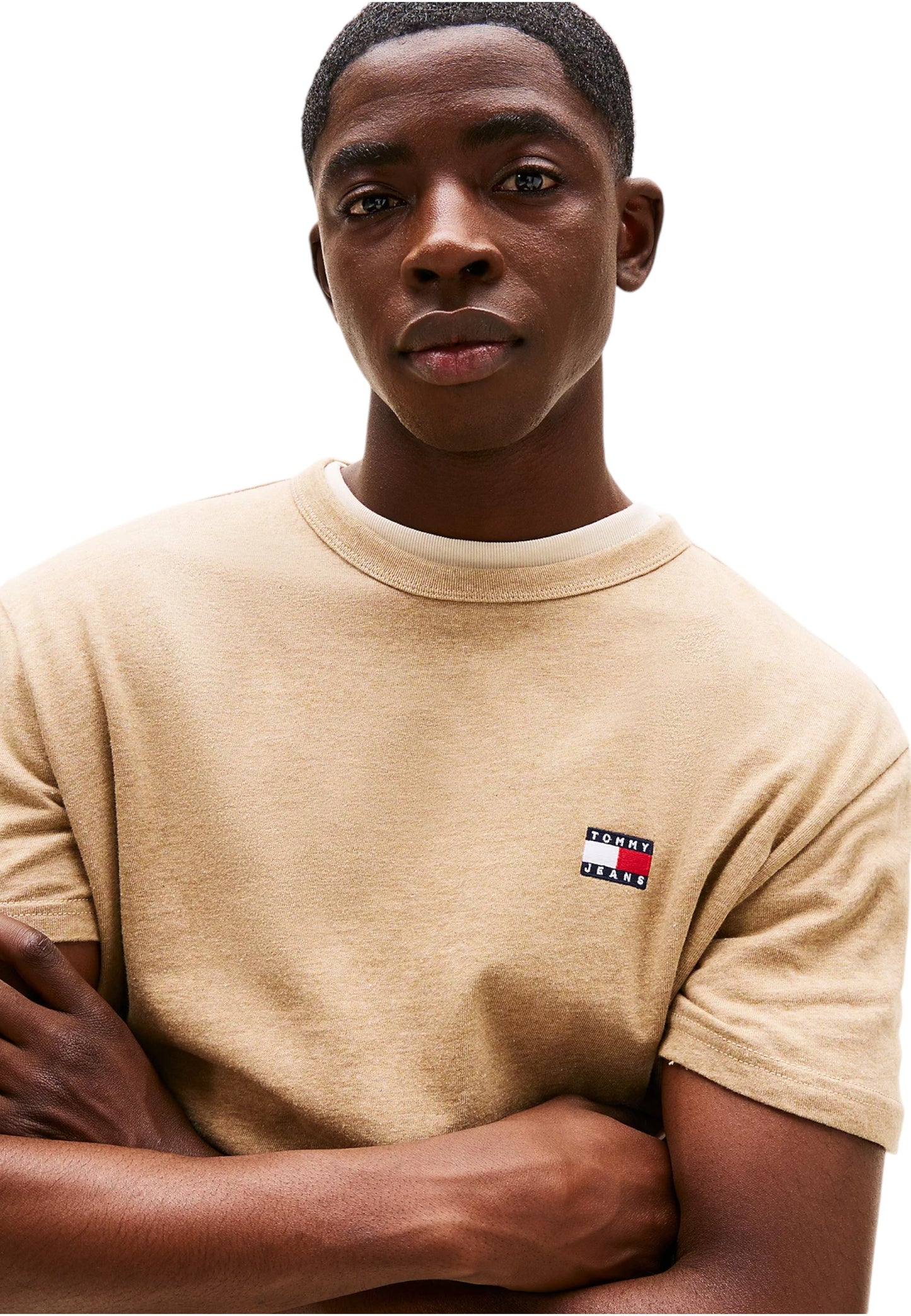 T-Shirt Manica Corta Uomo Tommy Jeans  Tjm Reg Badge Ex