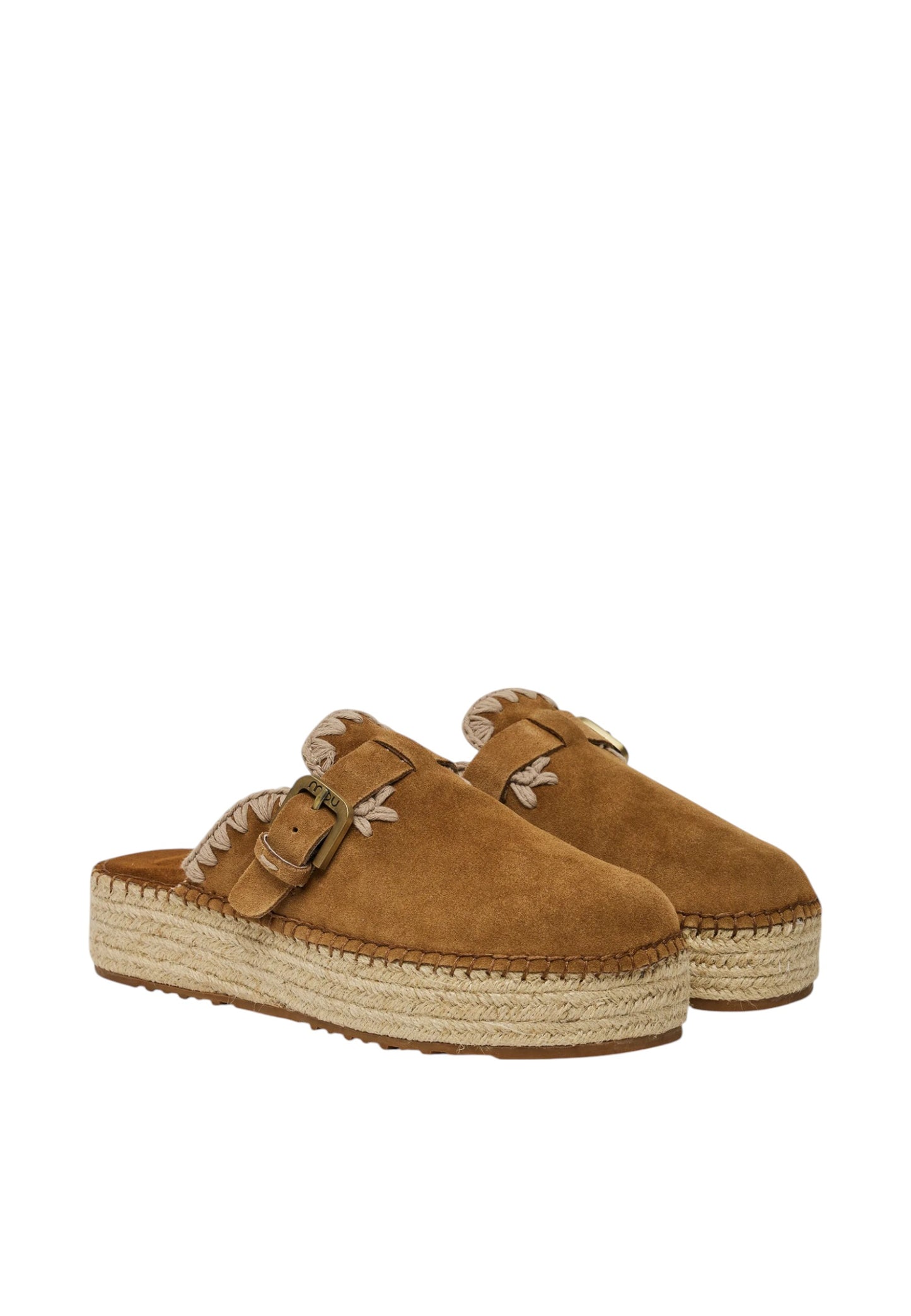Sandali Donna Mou Jute clog plain suede