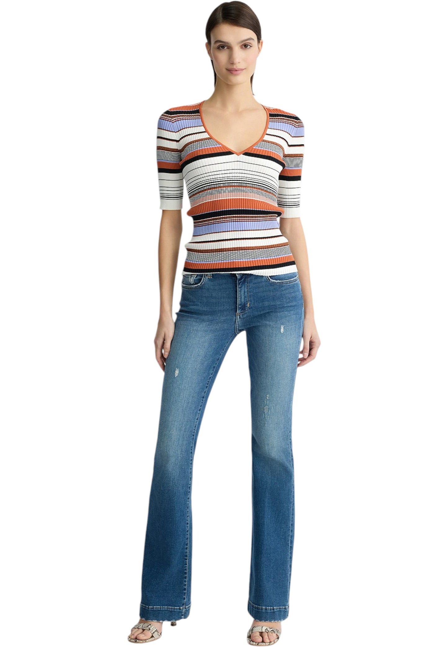 Maglia Scollo A V Donna Liu Jo