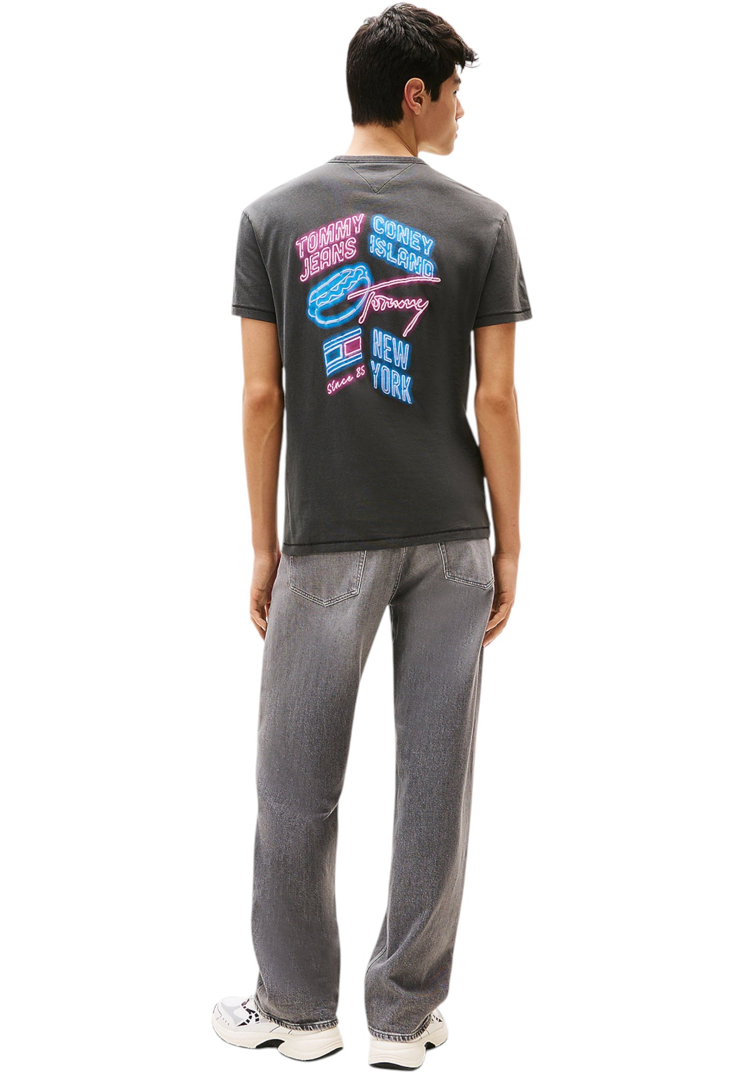 T-Shirt Manica Corta Uomo Tommy Jeans Tjm Regular Novelty Fair DM0DM21829