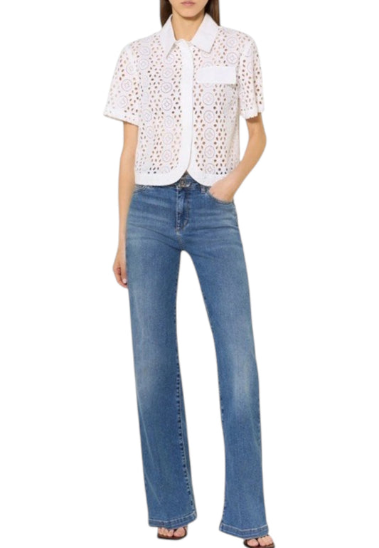 Jeans Flare Fit Donna Liu Jo Bottom Up Vita Alta Good UF5100D0264