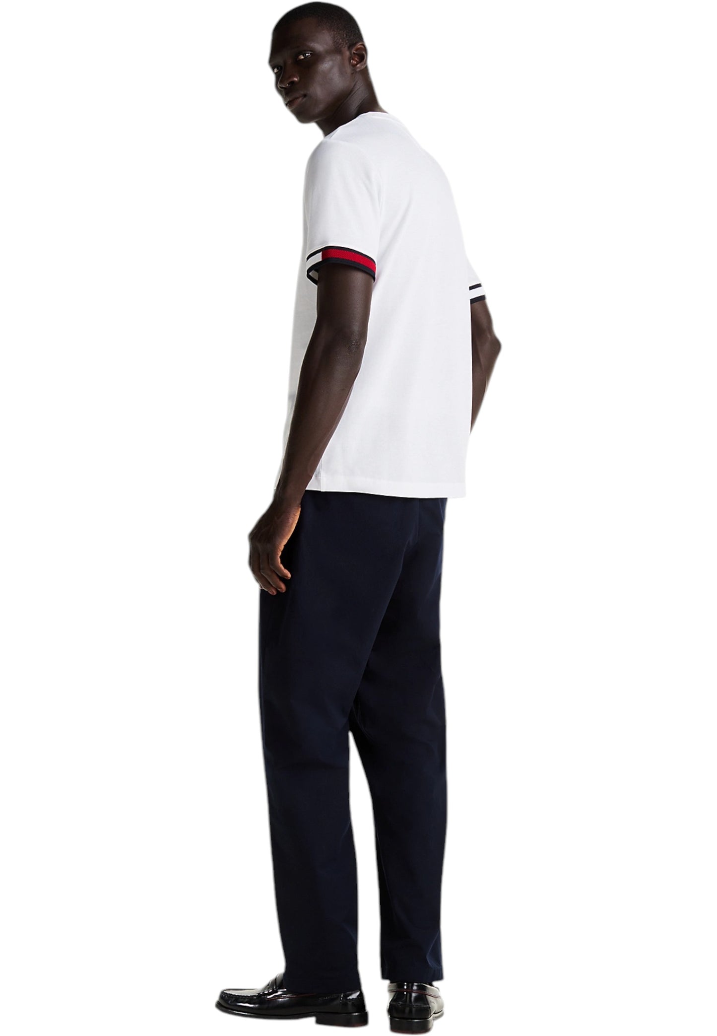 T-Shirt Manica Corta Uomo Tommy Hilfiger Global Stripe Flag C