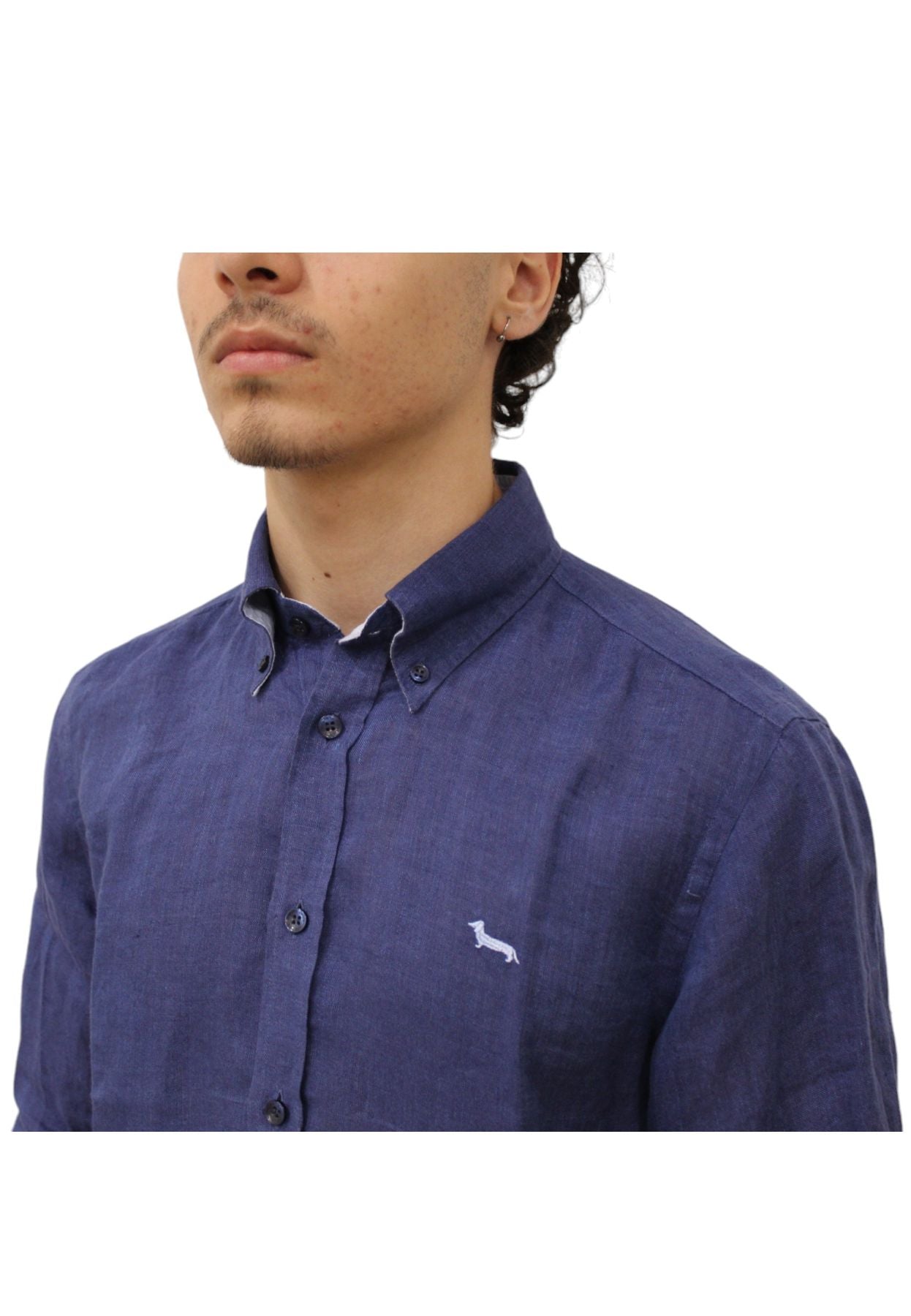 Camicia Manica lunga Uomo Harmont & Blaine In Lino CRL014T10883B