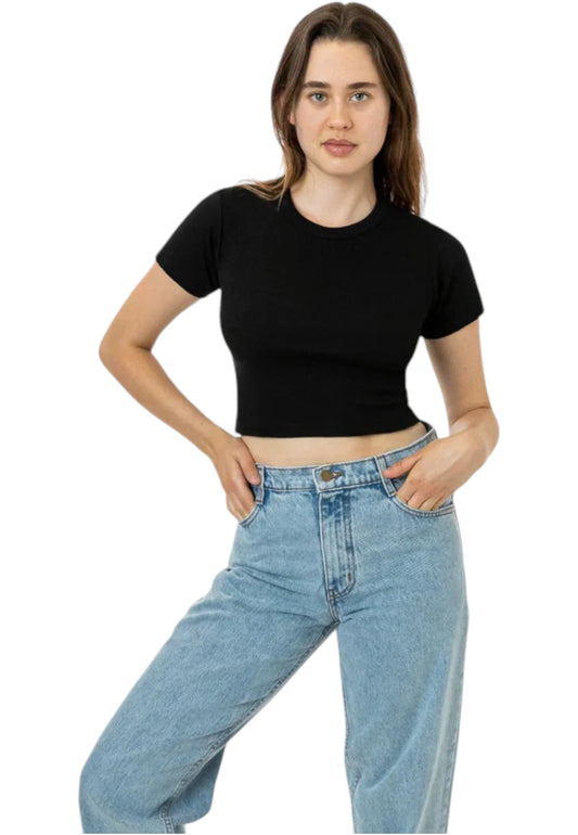 T-Shirt Manica Corta Donna Los Angeles Apparel   LACR4310