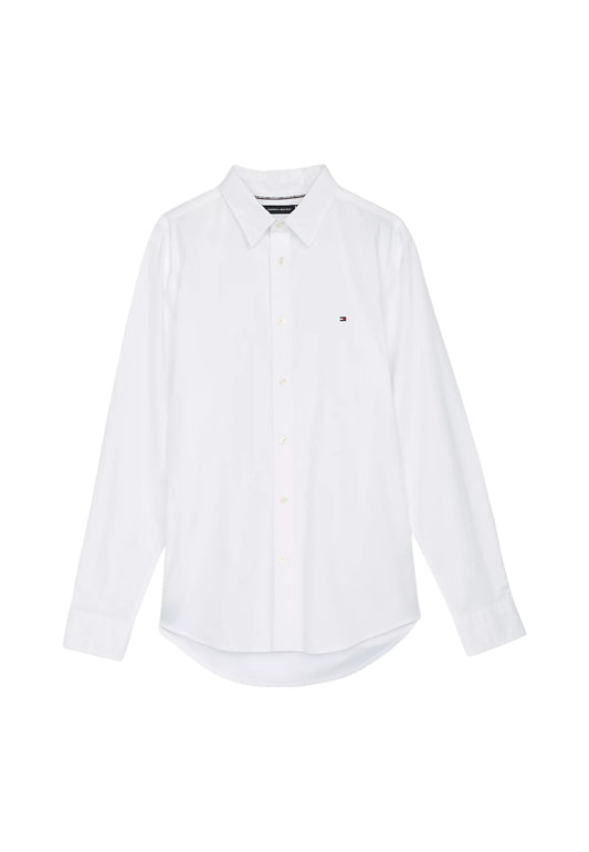 Camicia Manica lunga Uomo Tommy Hilfiger  Flex Poplin Kent Col