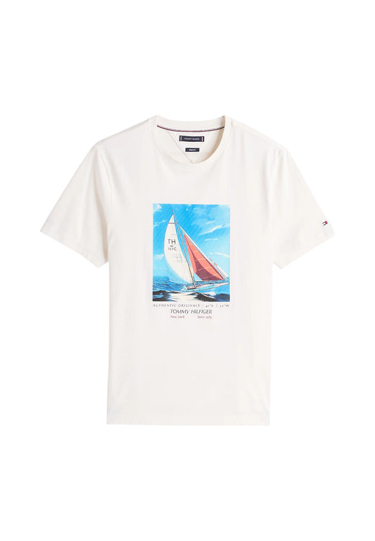 T-Shirt Manica Corta Uomo Tommy Hilfiger  Hilfiger Color Photo