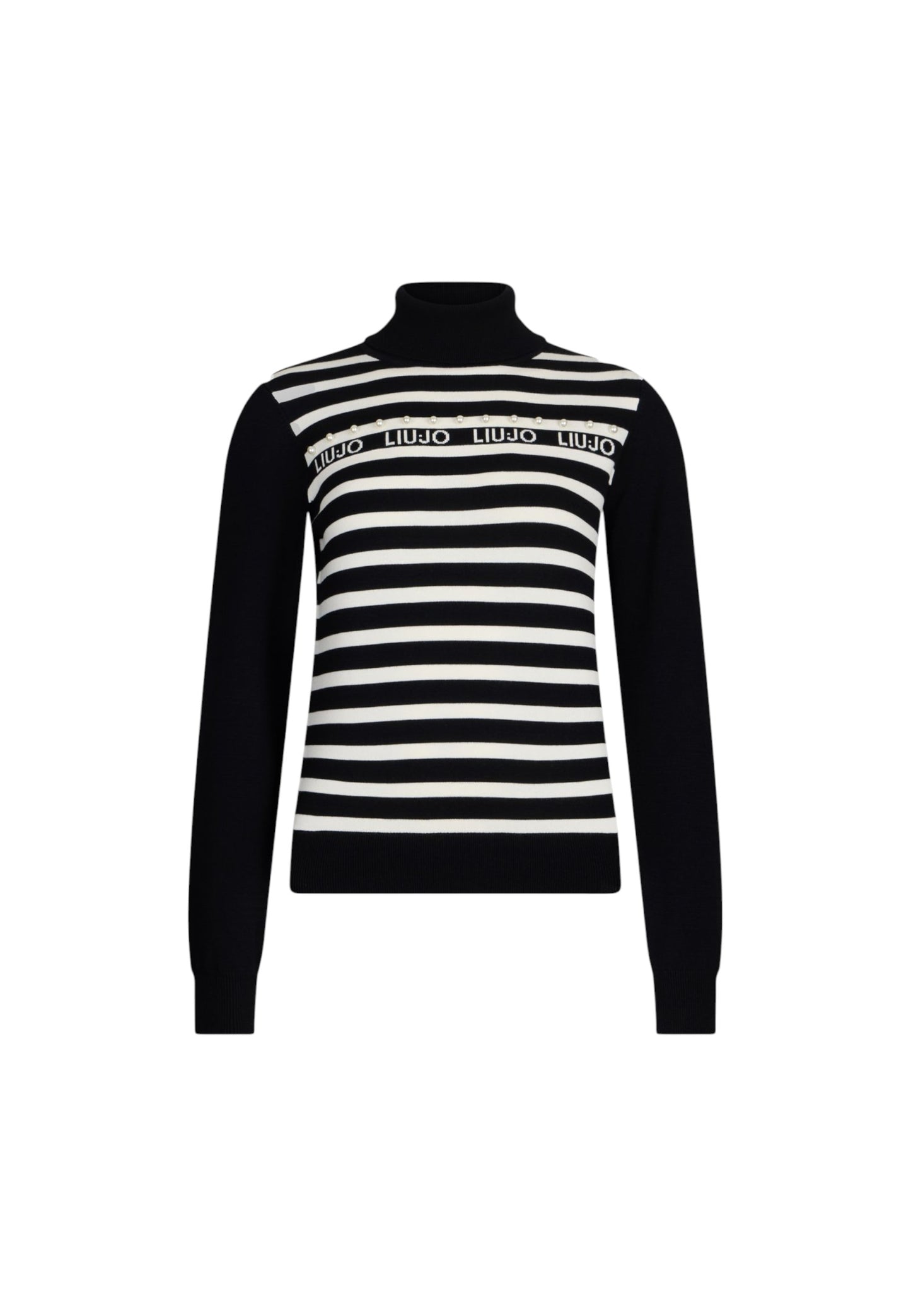 Maglia Collo Alto Donna Liu Jo A Righe TF5219MS63L