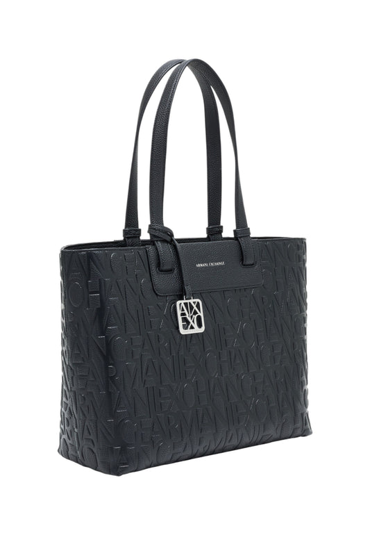 Borsa A Spalla Donna Armani Exchange Shopper Con Logo Allover XW001481AF15774