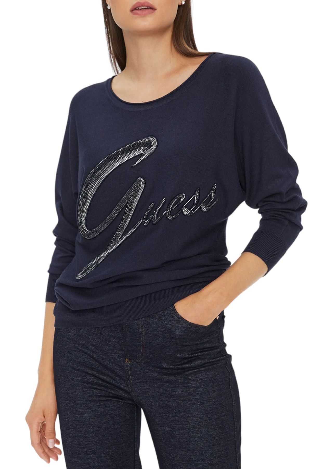 Maglione Scollo A Barca Donna Guess Sophie Bat W3BR25Z2NQ2