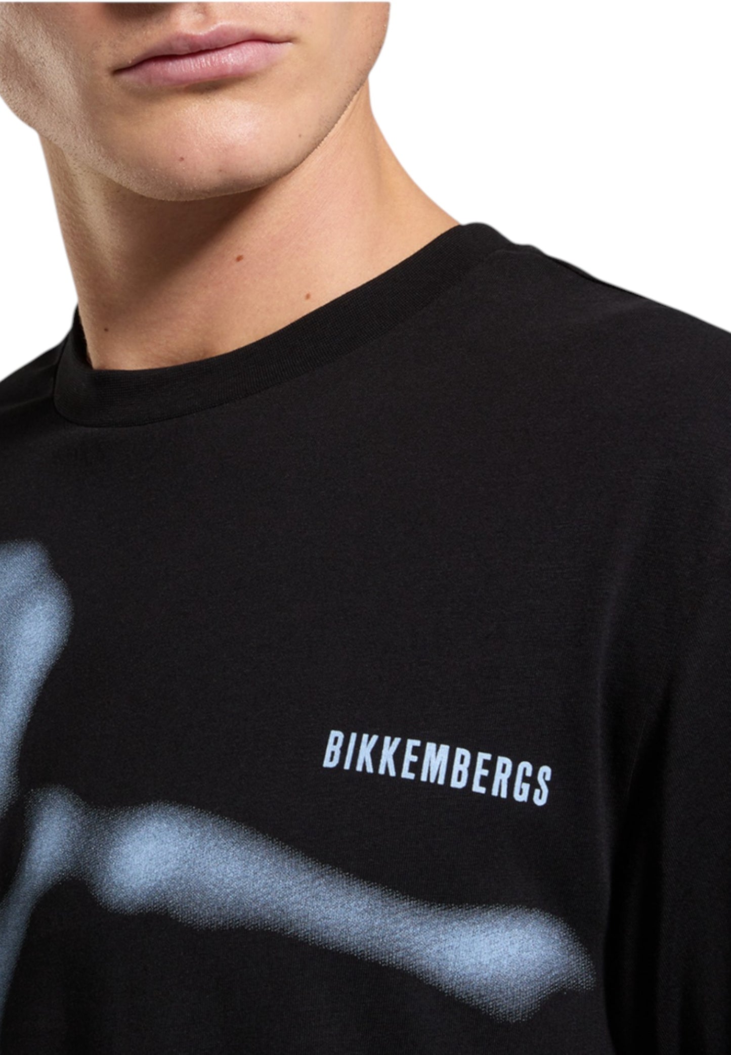 T-Shirt Manica Corta Uomo Bikkembergs Stampa Soccer