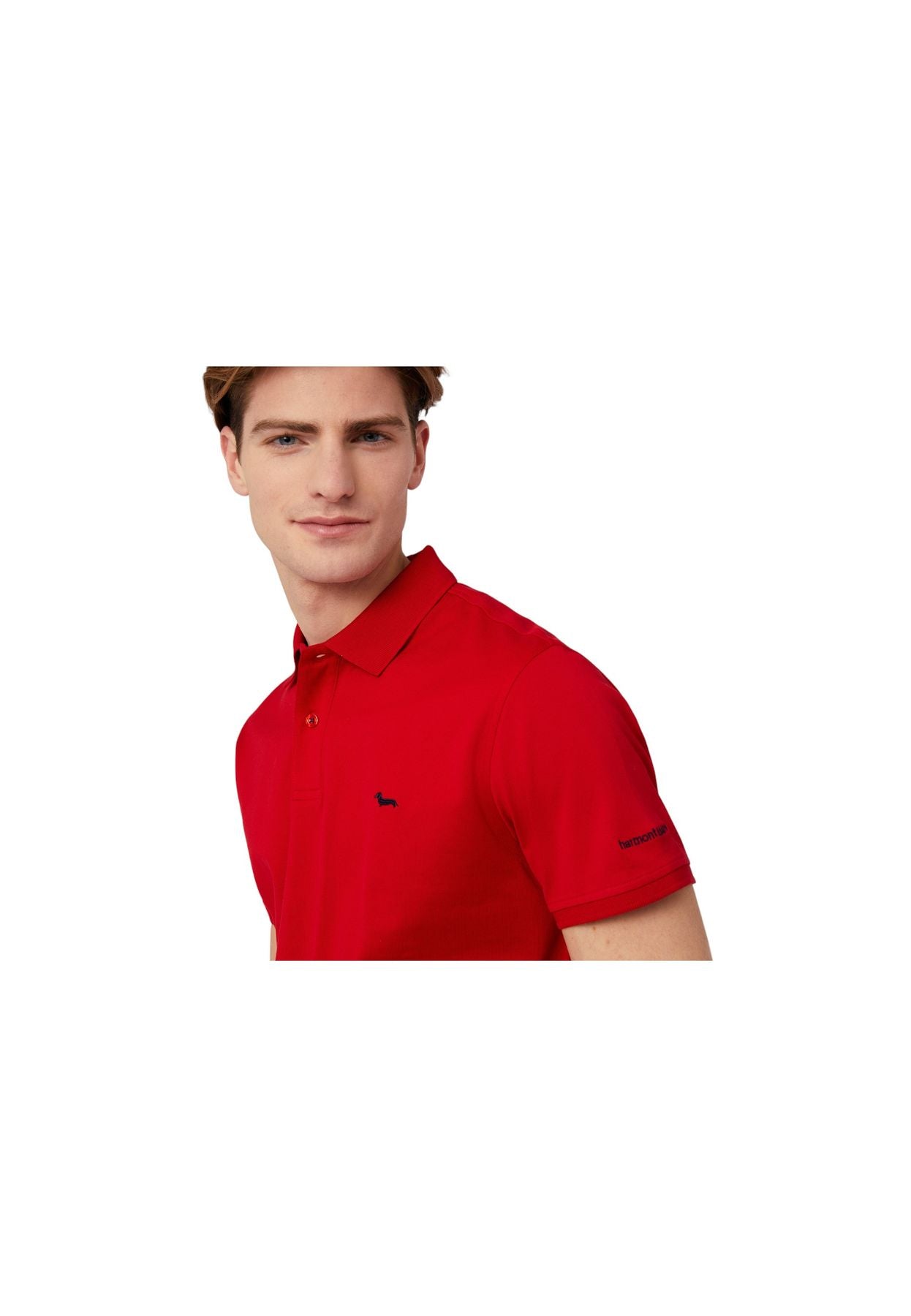 Polo Manica Corta Uomo Harmont & Blaine Con Lettering E Logo LRL030021148