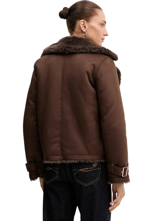 Giacca Invernale Donna Liu Jo Con Pelliccia Sintetica  MF5334E0911