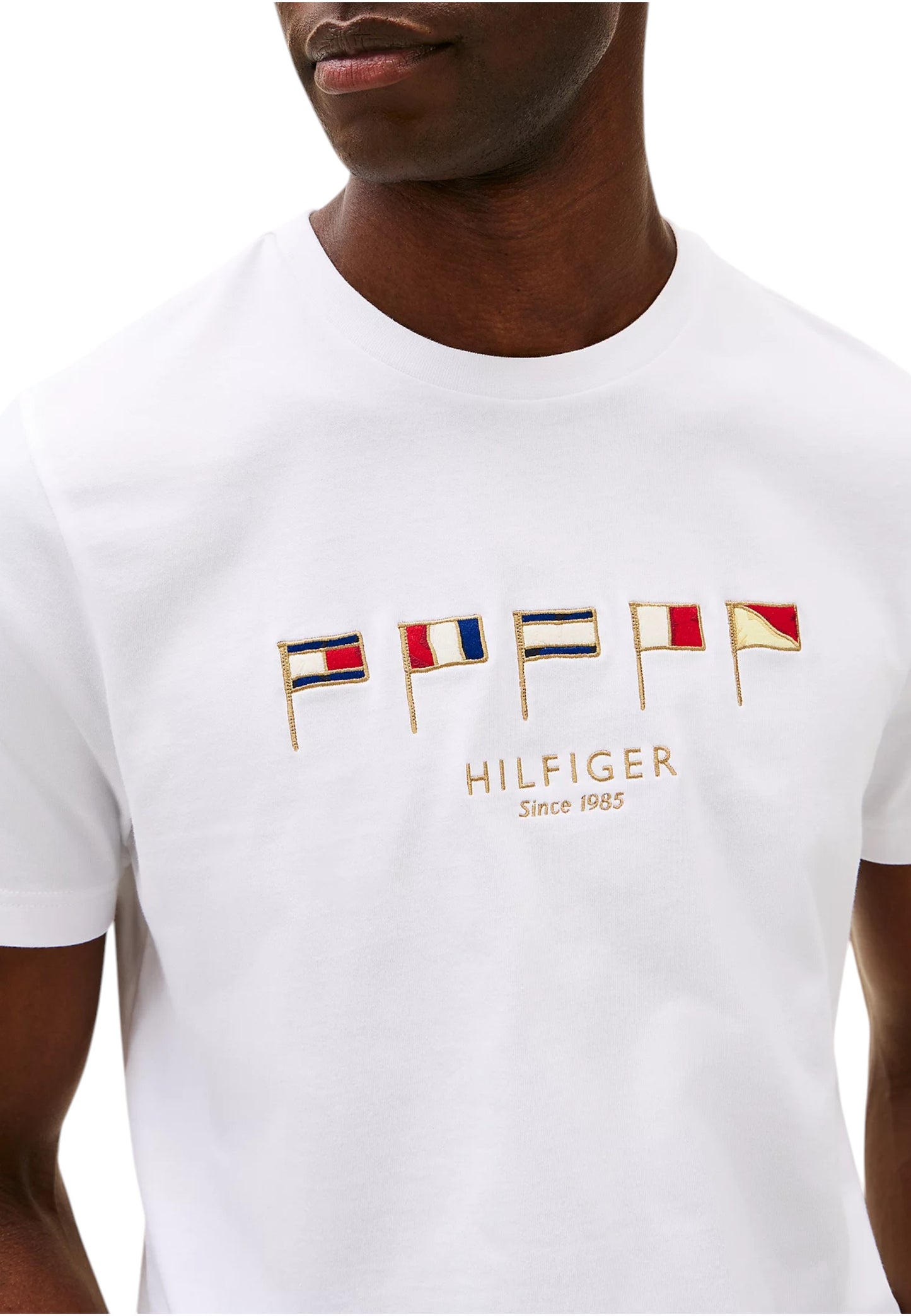 T-Shirt Manica Corta Uomo Tommy Hilfiger  Hilfiger Multi Flags