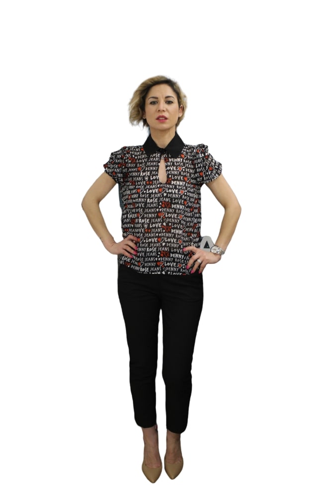 Blusa Manica Corta Donna Denny Rose 211ND45003