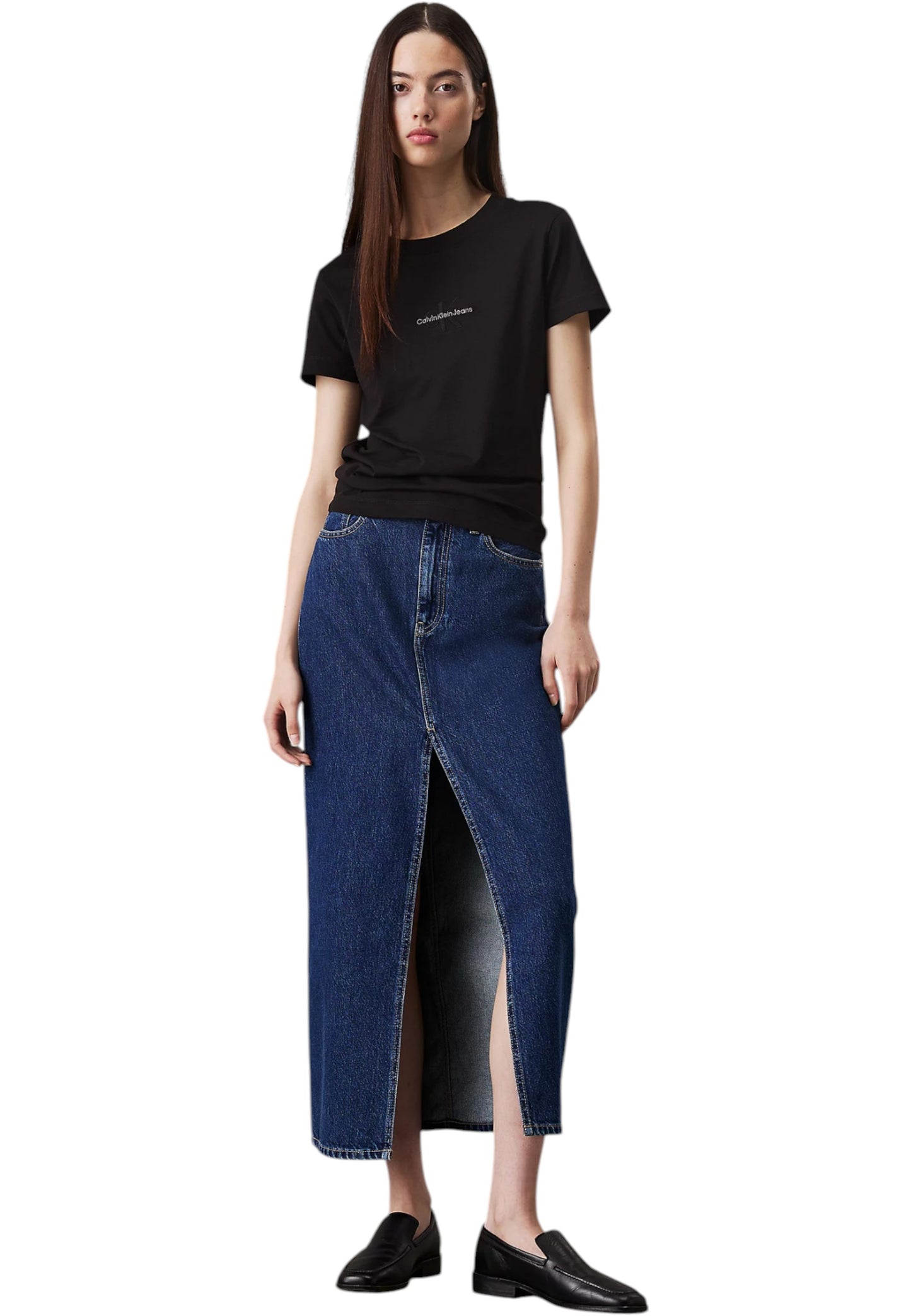 T-Shirt Manica Corta Donna Calvin klein Jeans  Monologo Slim