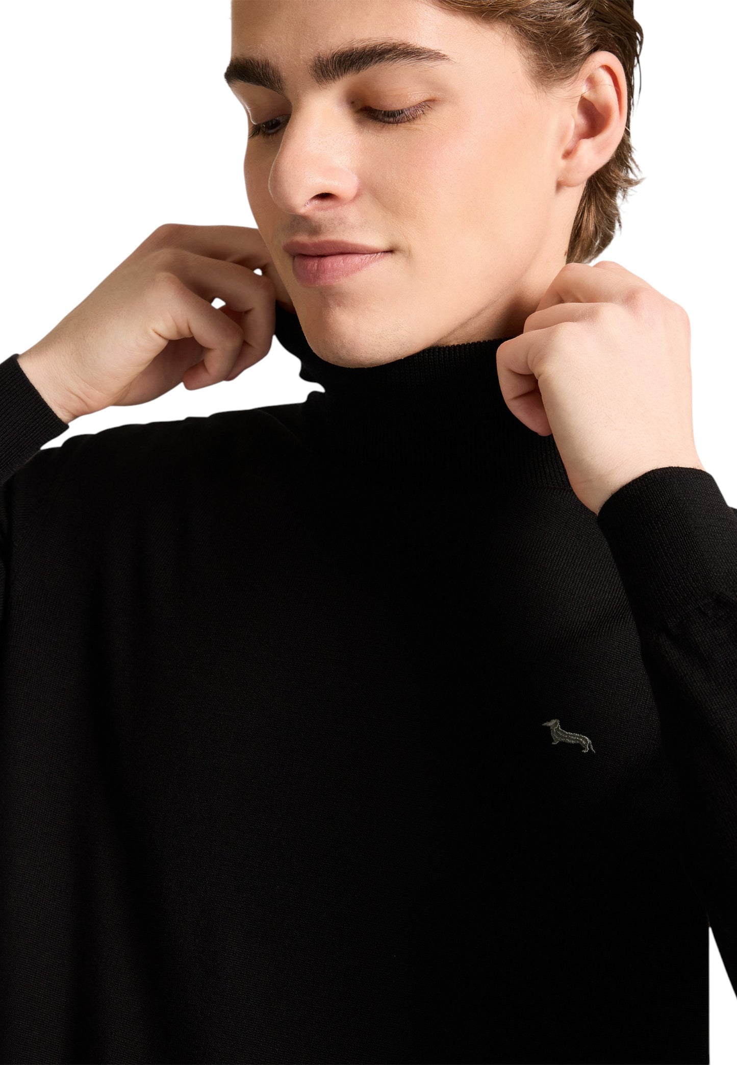 Maglione Collo Alto Uomo Harmont & Blaine Dolcevita Basic In Merino HRP006030478